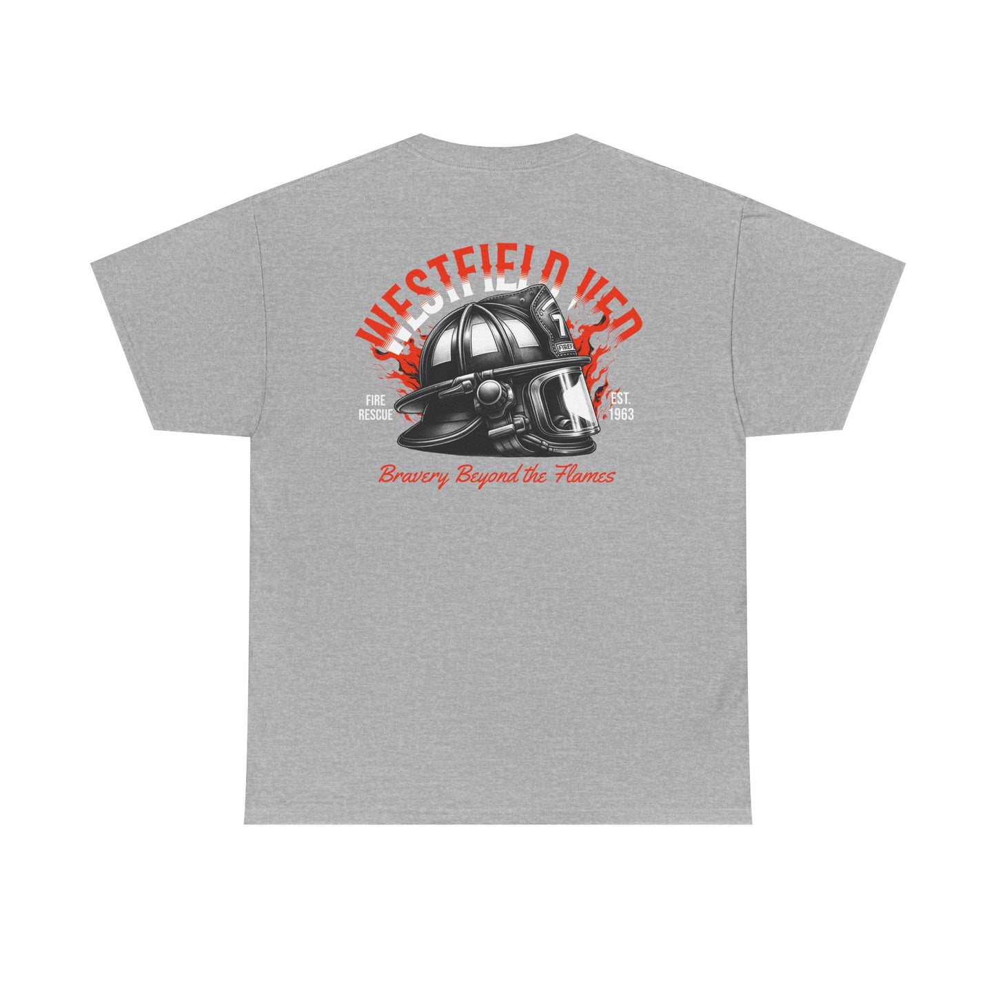 WVFD Fire Rescue Tee – Unisex Heavy Cotton Shirt with Brave Design