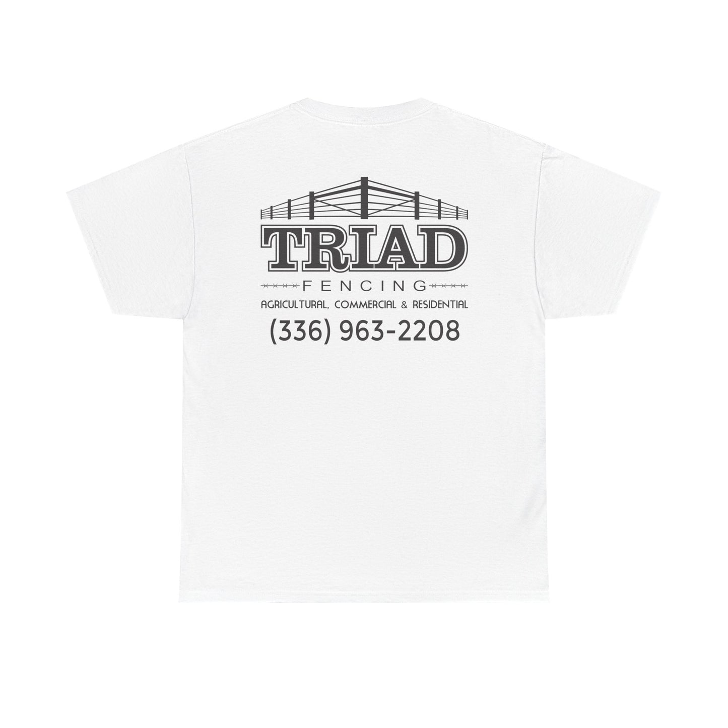 Triad Fencing Black Logo Unisex Heavy Cotton Tee
