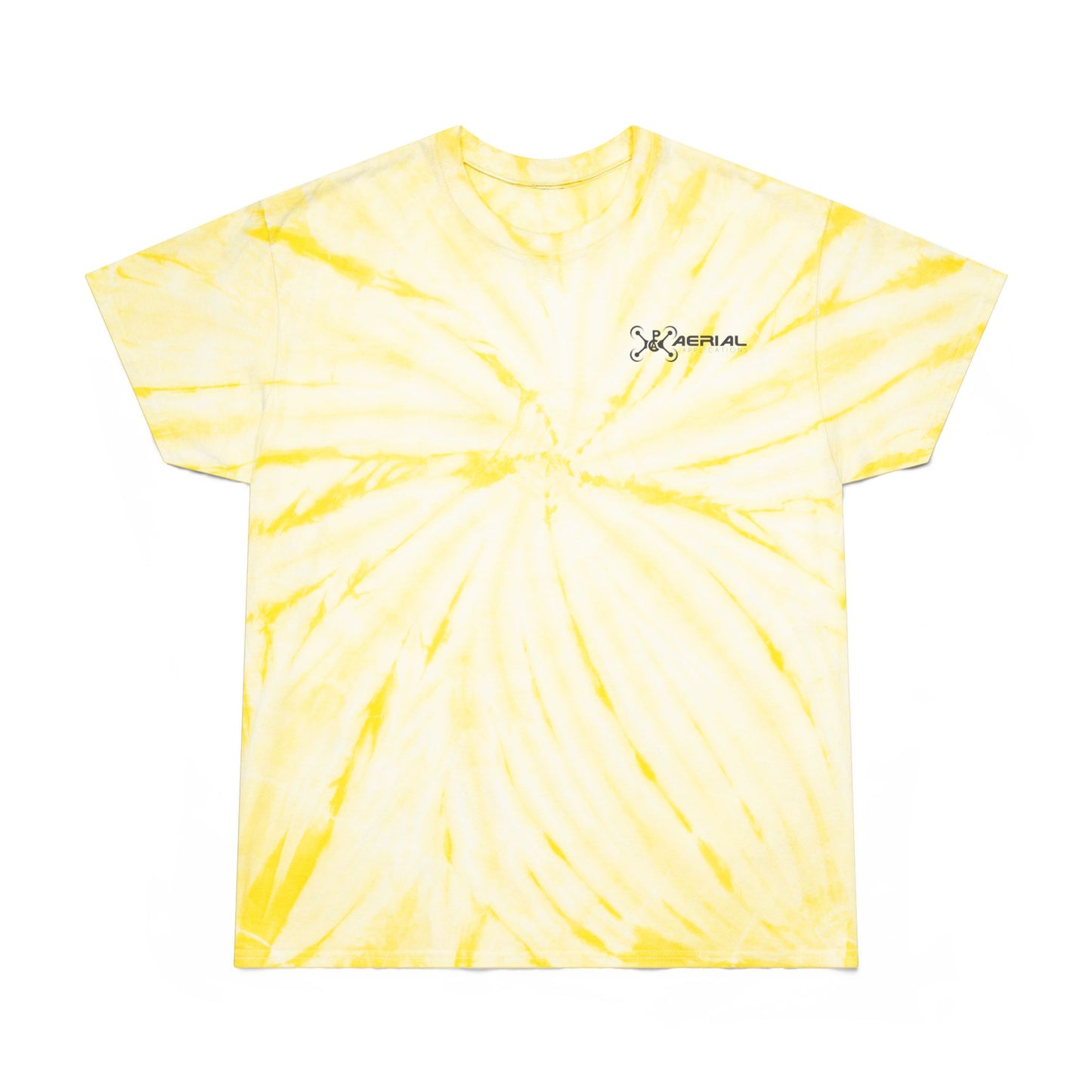 PAC Aerial Vibrant Tie-Dye Tee, Perfect for Summer Festivals, Casual Outings, Unique Gift for Teens, Light Spiral Print