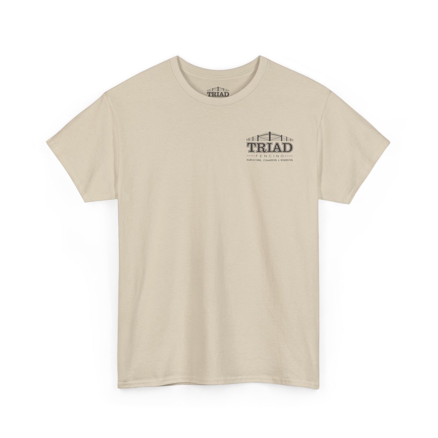 Triad Fencing Black Logo Unisex Heavy Cotton Tee