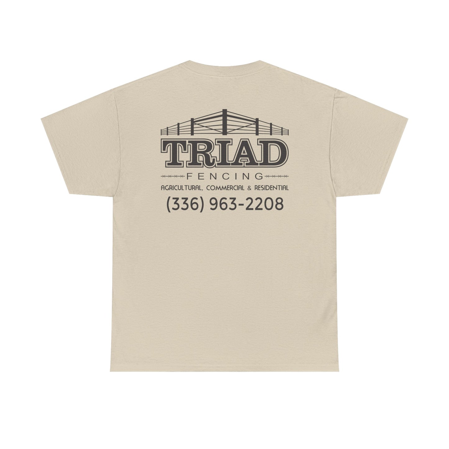 Triad Fencing Black Logo Unisex Heavy Cotton Tee