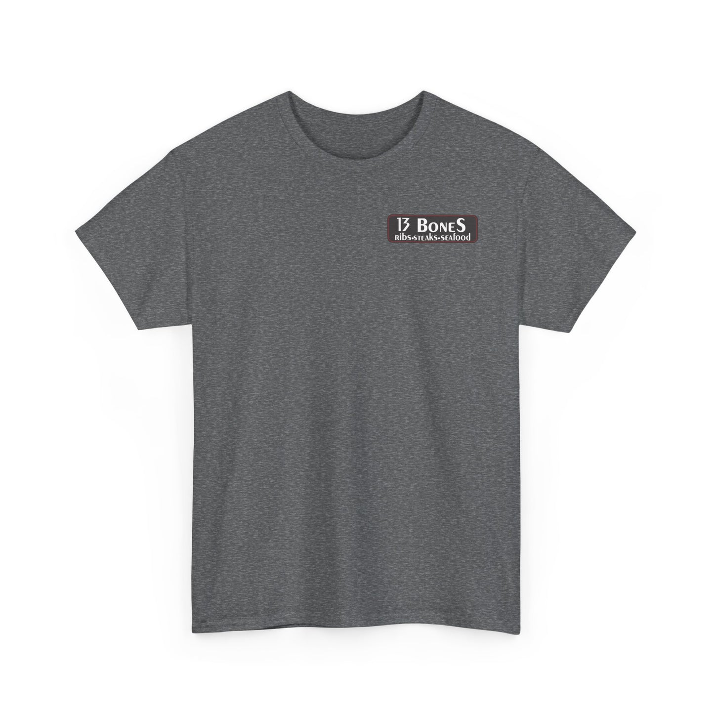 13 Bones Retro Unisex Heavy Cotton Tee - Steaks & Seafood Shirt
