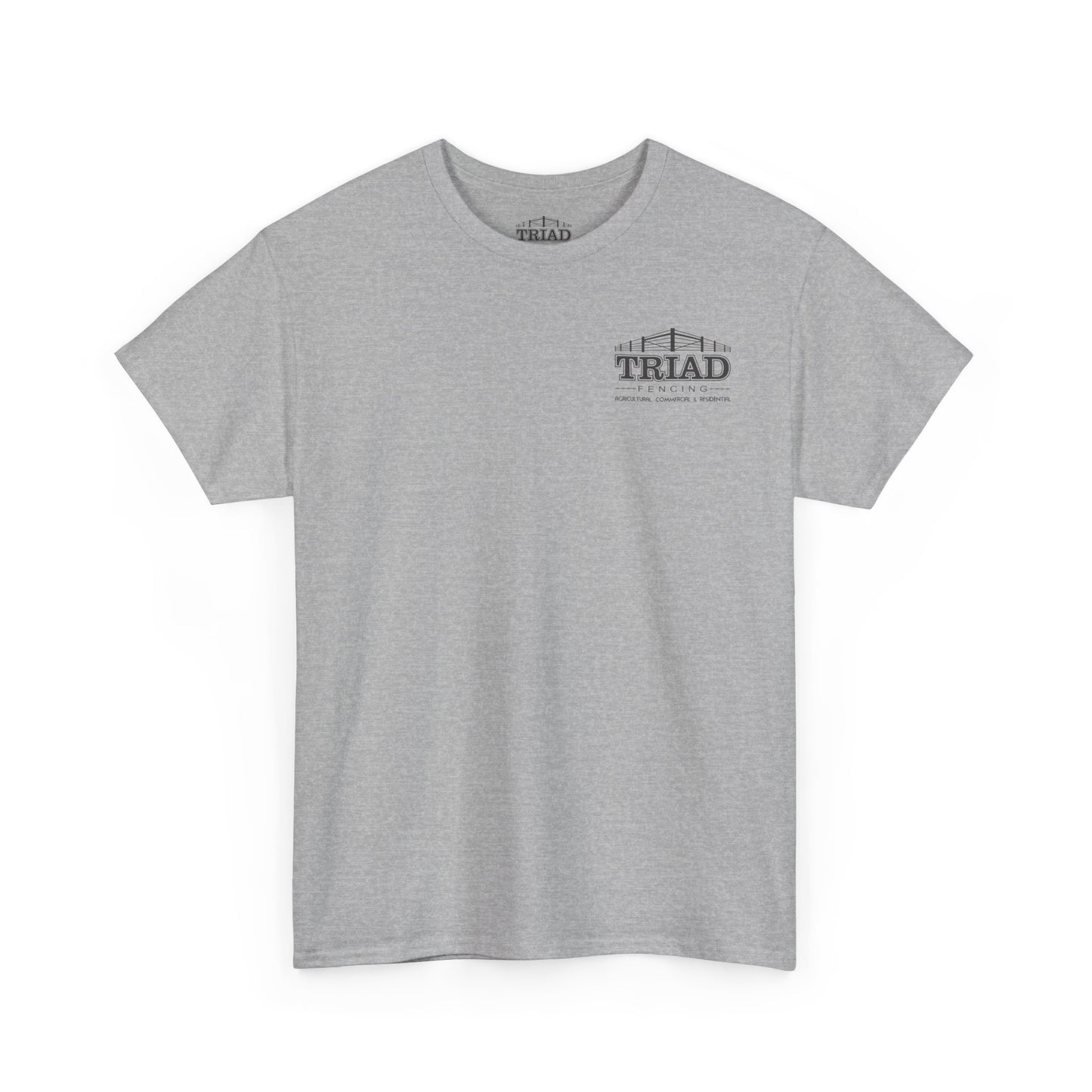 Triad Fencing Black Logo Unisex Heavy Cotton Tee