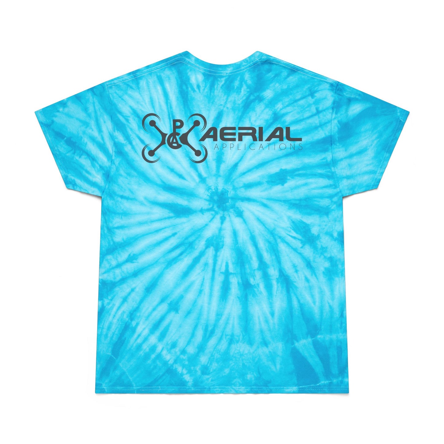PAC Aerial Vibrant Tie-Dye Tee, Perfect for Summer Festivals, Casual Outings, Unique Gift for Teens, Light Spiral Print