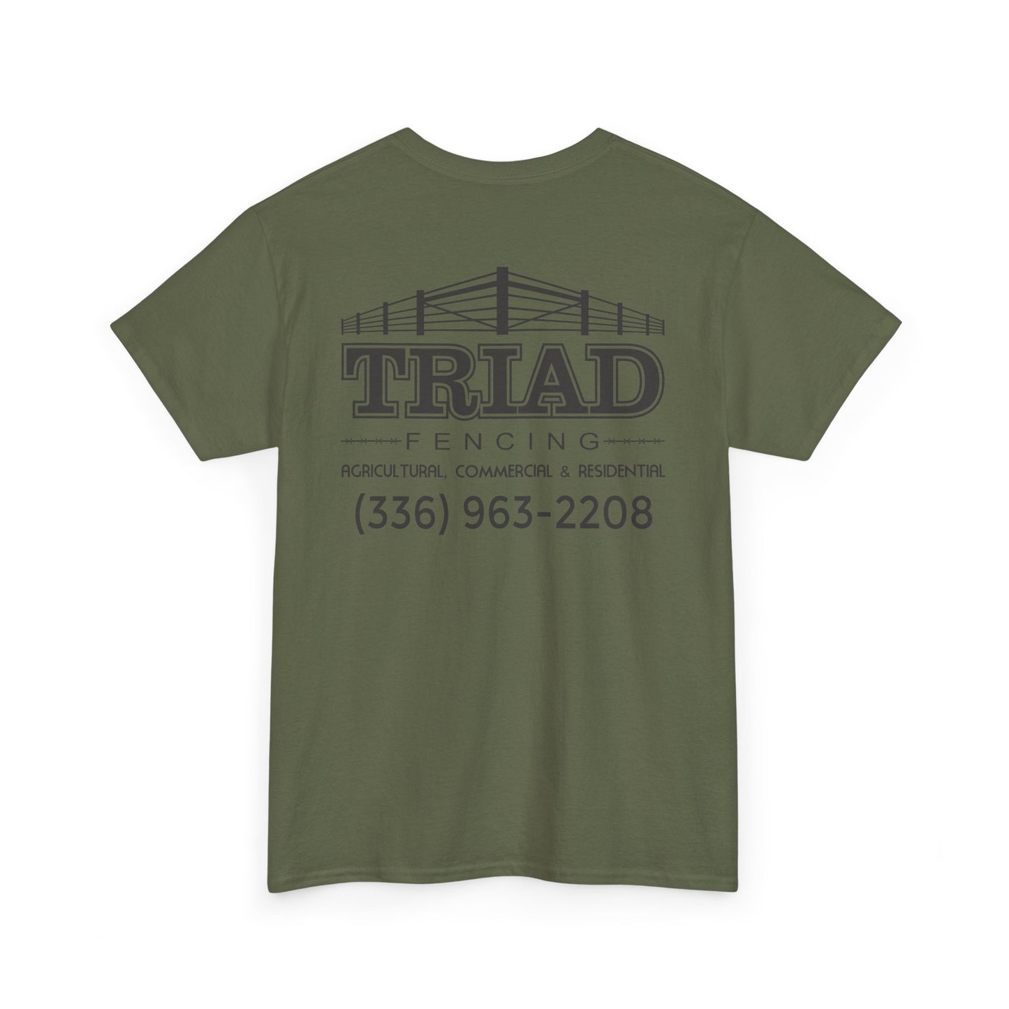Triad Fencing Black Logo Unisex Heavy Cotton Tee