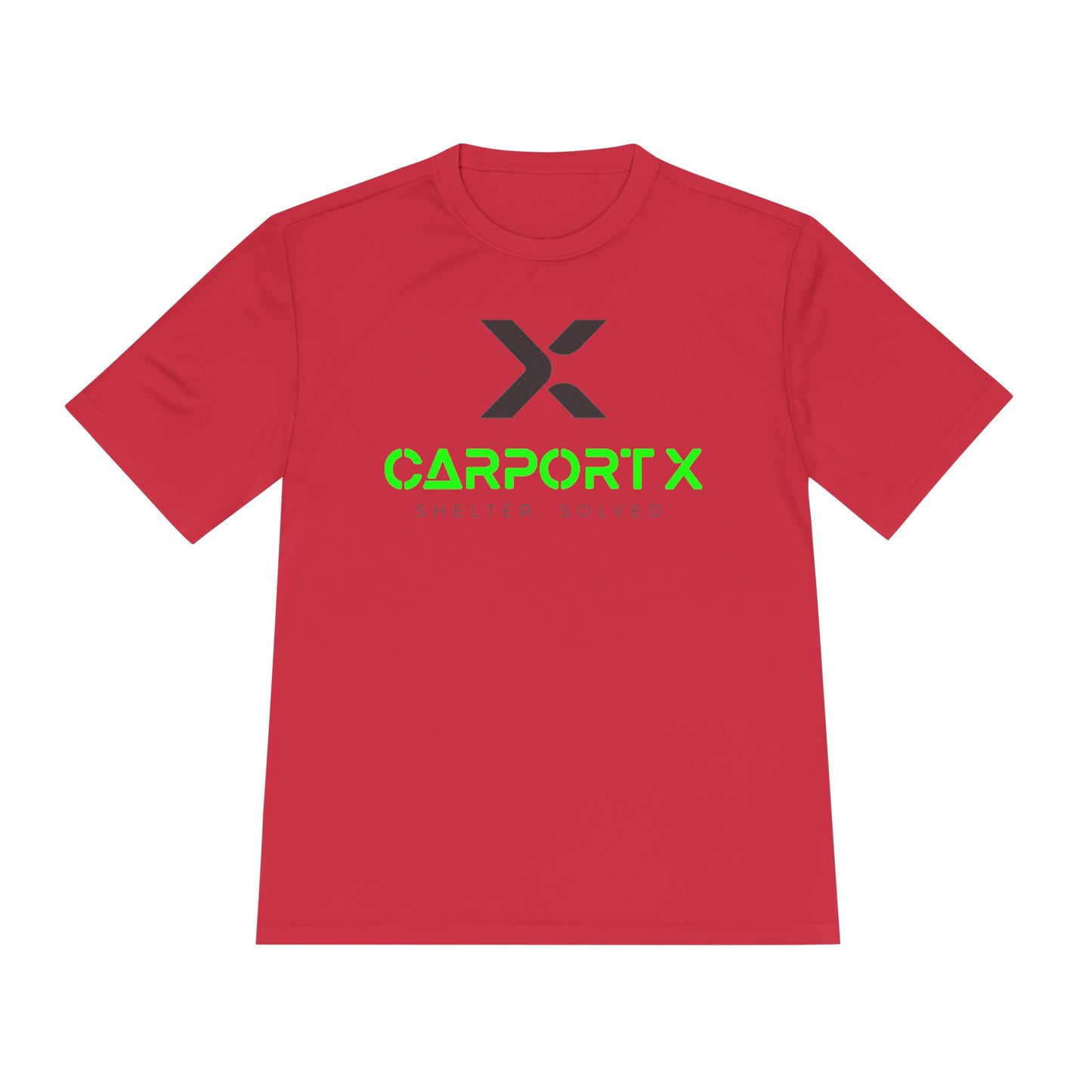 CarportX Unisex Moisture Wicking Tee for Active Lifestyles, Perfect for Gym, Sports, Outdoor Activities, Customizable Design, Gift for Athletes