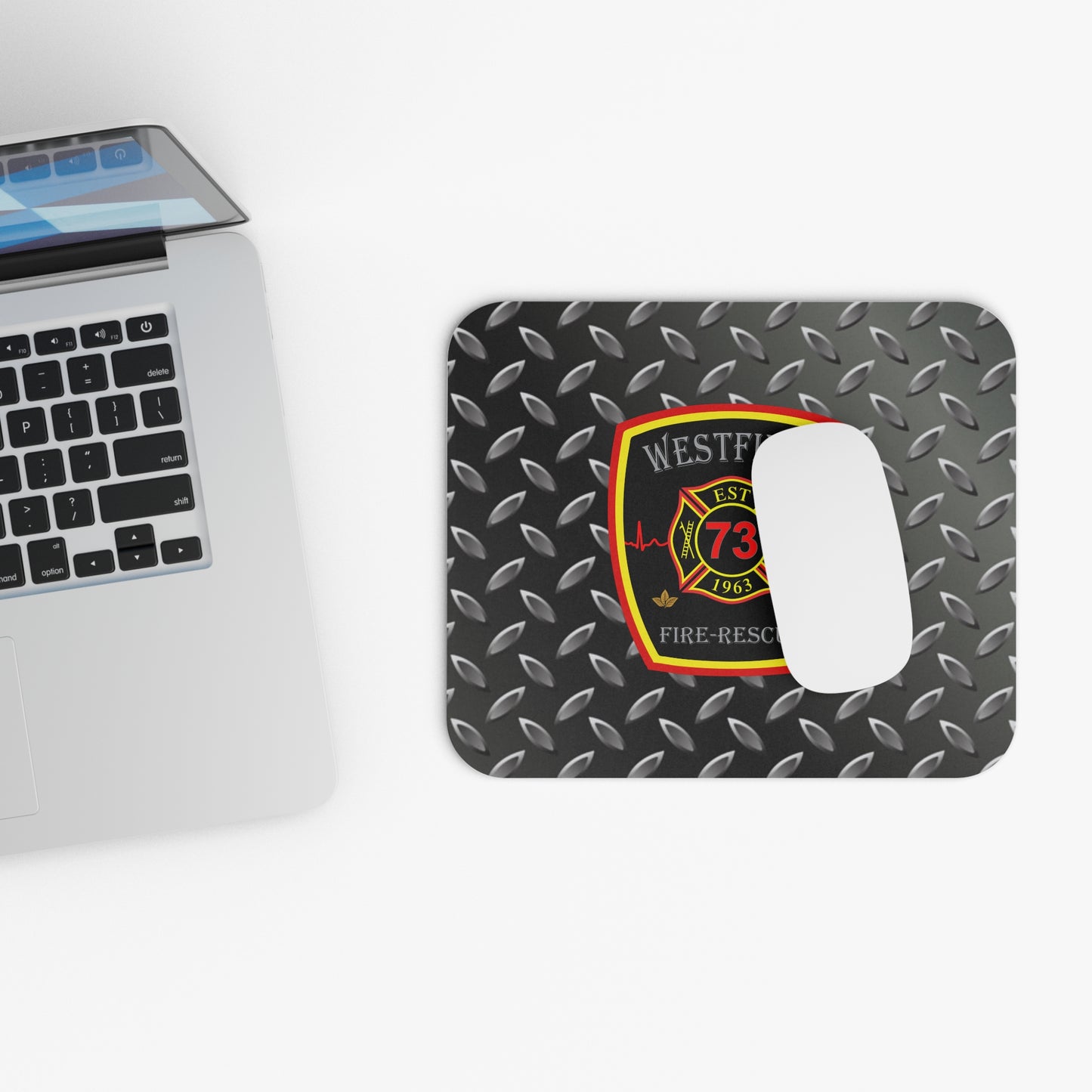 WVFD Logo Themed Mouse Pad - Durable Rectangle Desk Mat