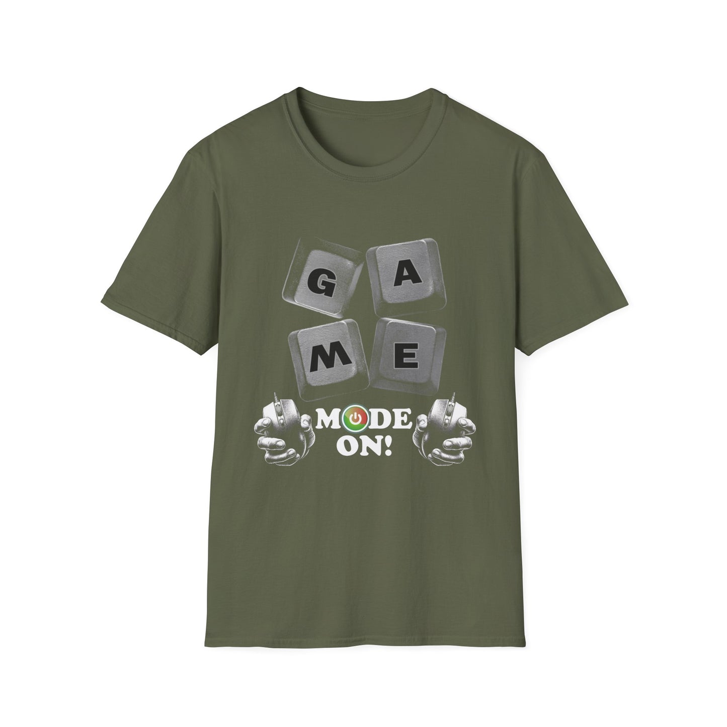 Gamer Mode Unisex Softstyle T-Shirt - Ideal for Game Nights, Birthday Gifts, Holiday Celebrations, Casual Wear, Fun Events