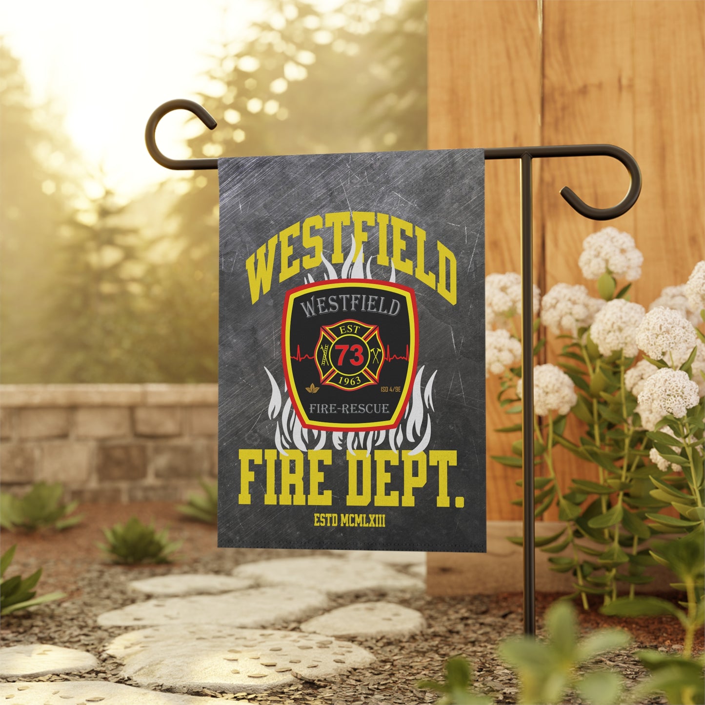 WVFD Garden Banner with Westfield Design - Perfect for Outdoor Decor and Celebrations