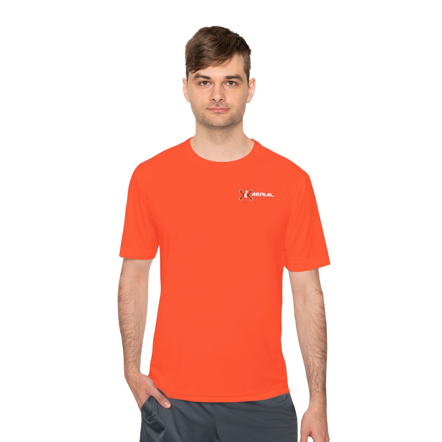 PAC Aerial Unisex Moisture Wicking Tee for Active Lifestyles, Perfect for Gym, Sports, Outdoor Activities, Customizable Design, Gift for Athletes