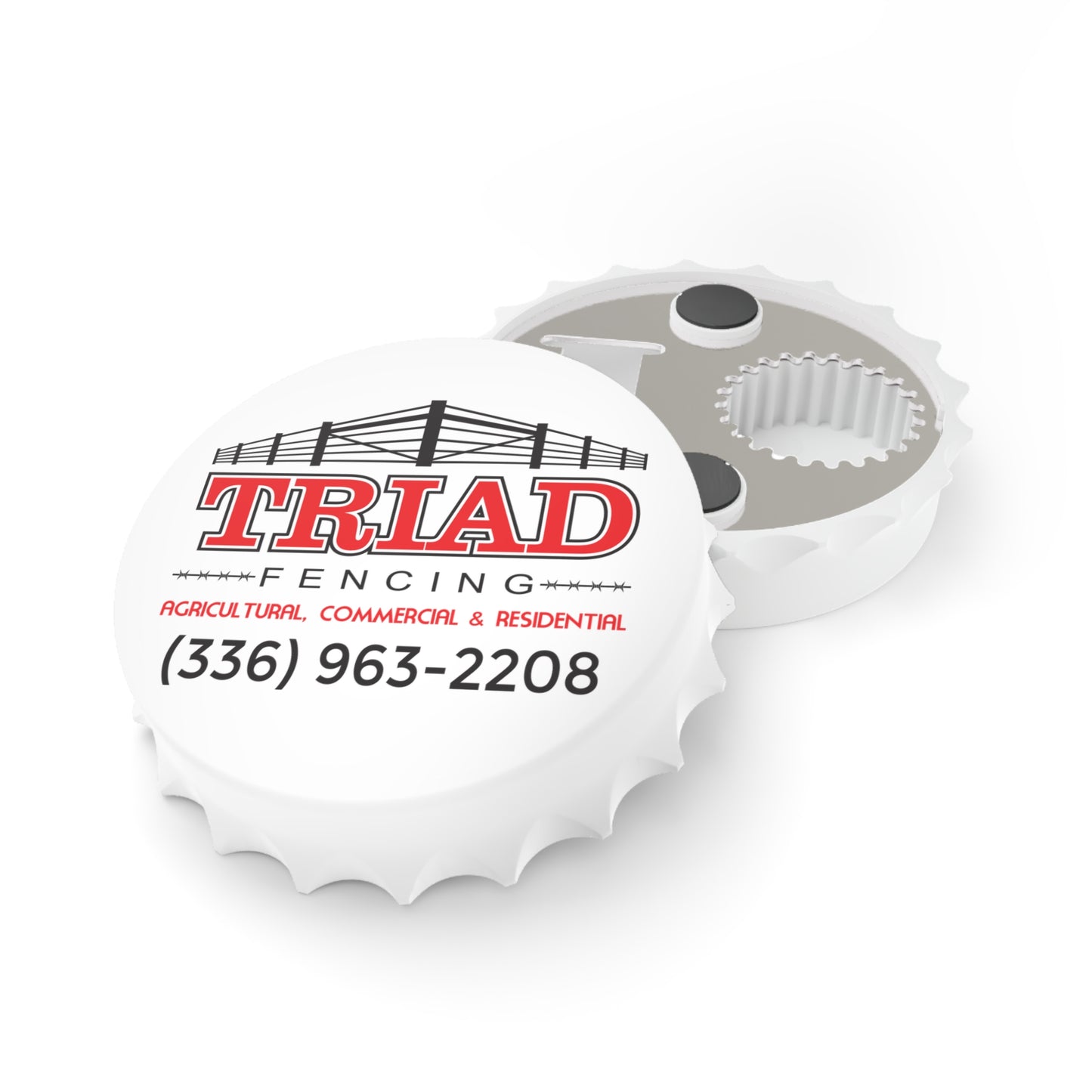 Triad Fencing Themed Bottle Opener
