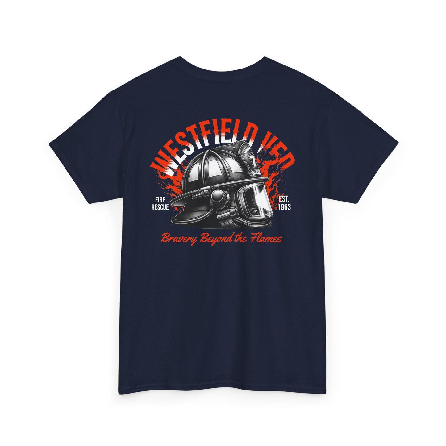 WVFD Fire Rescue Tee – Unisex Heavy Cotton Shirt with Brave Design
