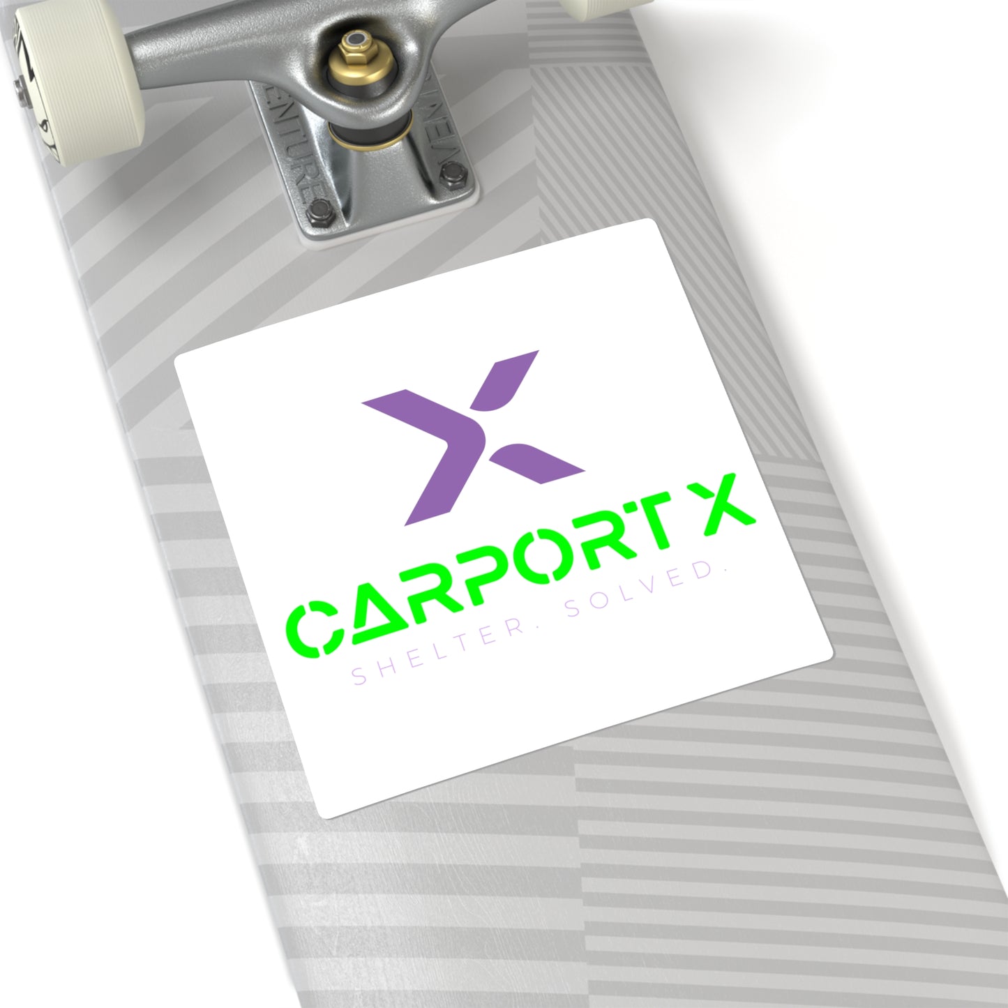 CarportX Elegant Square Stickers, Custom Logo Stickers, Branding Stickers, Home Office Décor