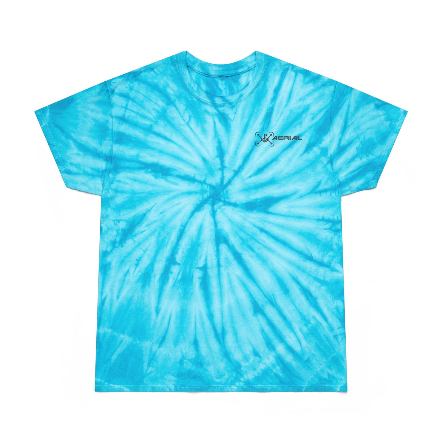 PAC Aerial Vibrant Tie-Dye Tee, Perfect for Summer Festivals, Casual Outings, Unique Gift for Teens, Light Spiral Print