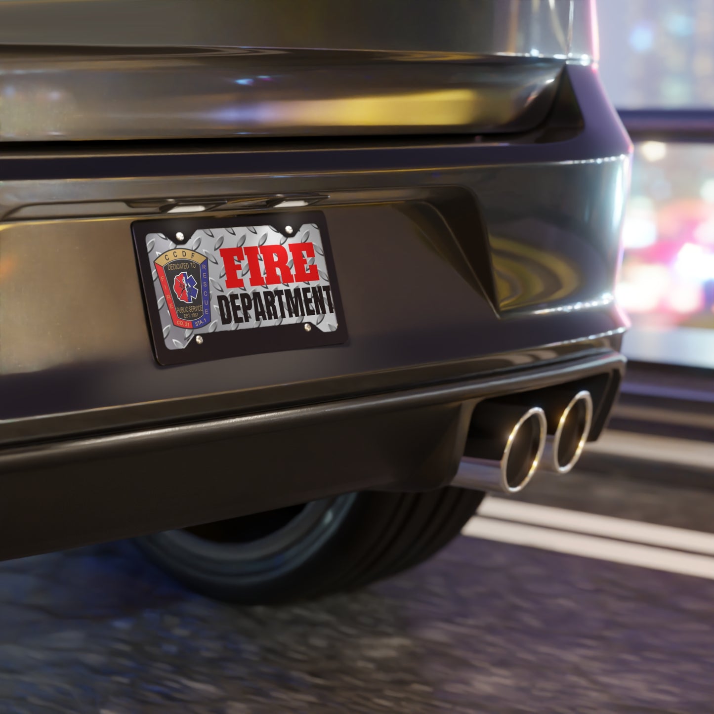 CCDF FD Tread Vanity Plate