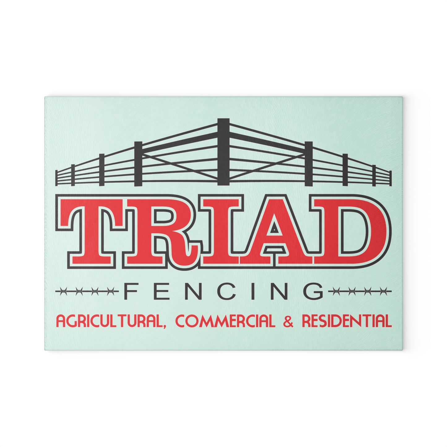 Triad Fencing Glass Cutting Board