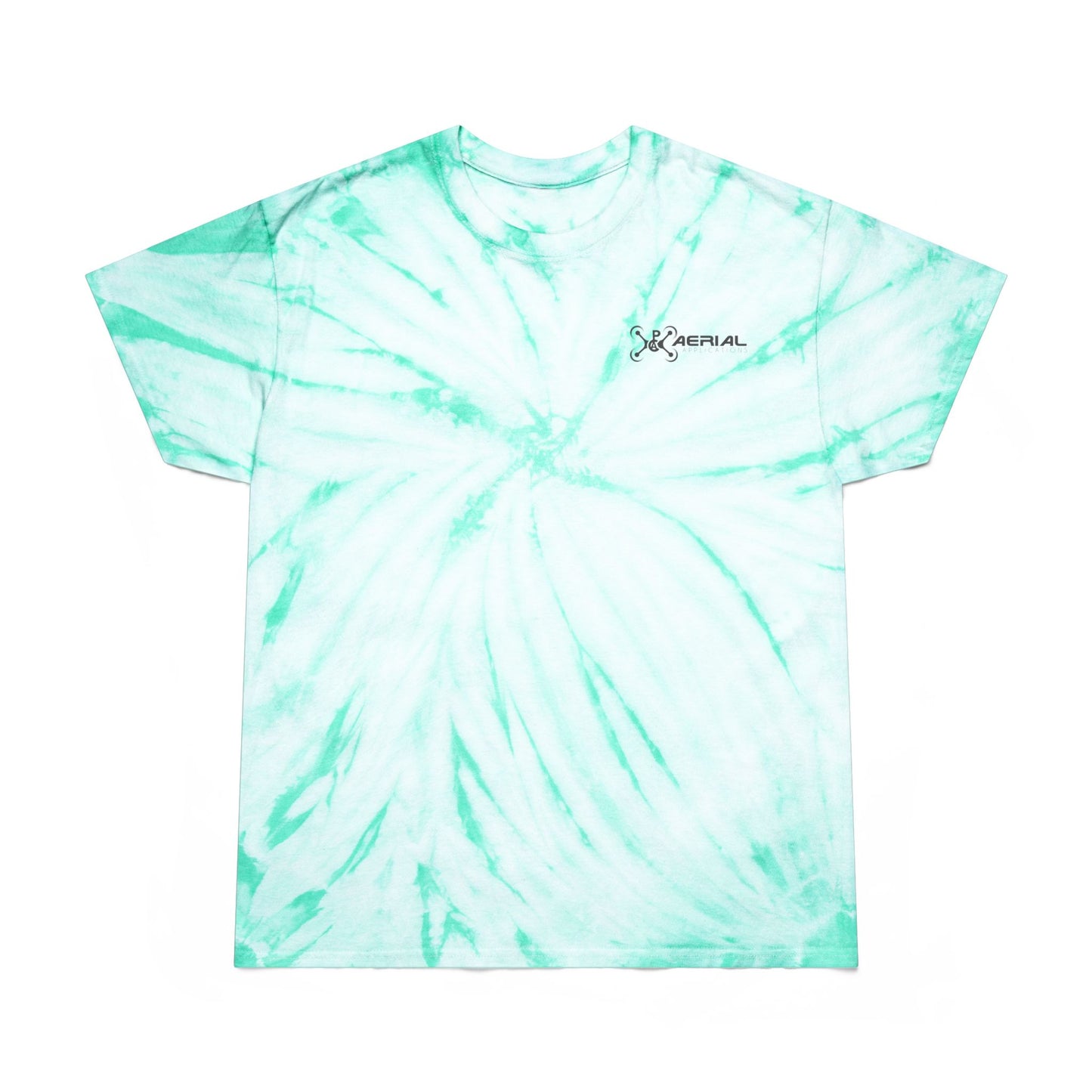 PAC Aerial Vibrant Tie-Dye Tee, Perfect for Summer Festivals, Casual Outings, Unique Gift for Teens, Light Spiral Print
