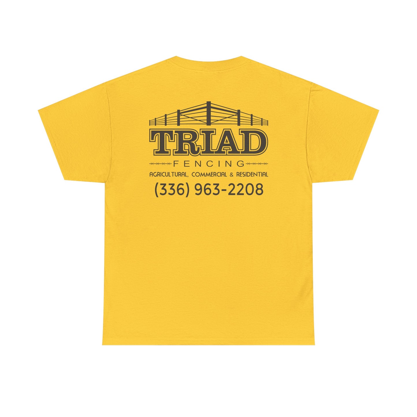 Triad Fencing Black Logo Unisex Heavy Cotton Tee