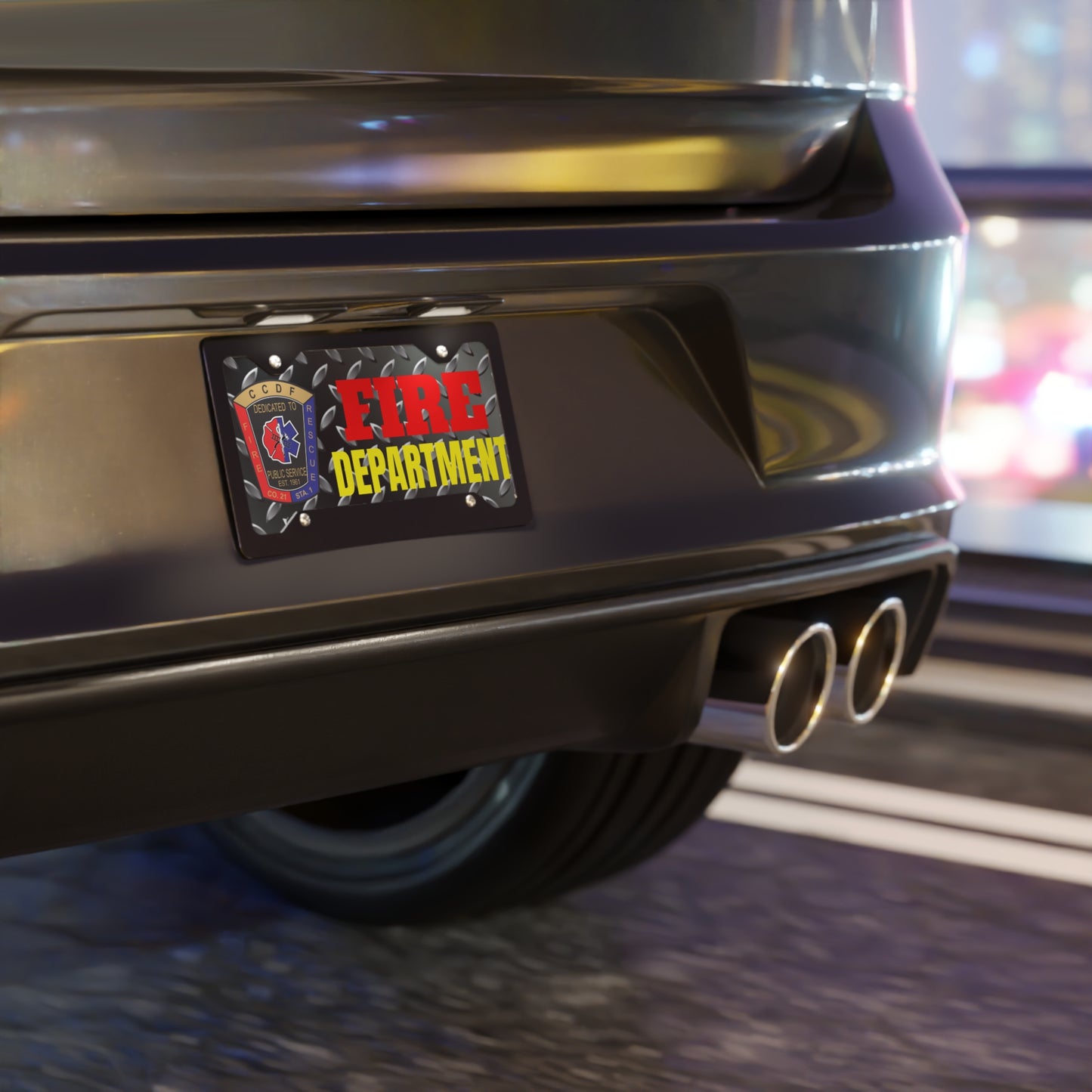 CCDF FD Vanity Plate