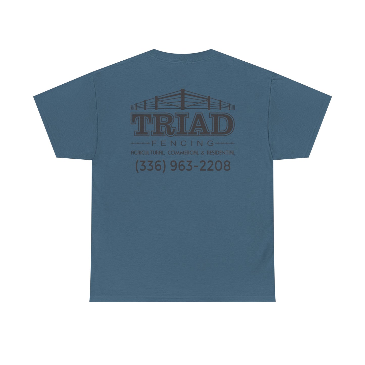 Triad Fencing Black Logo Unisex Heavy Cotton Tee