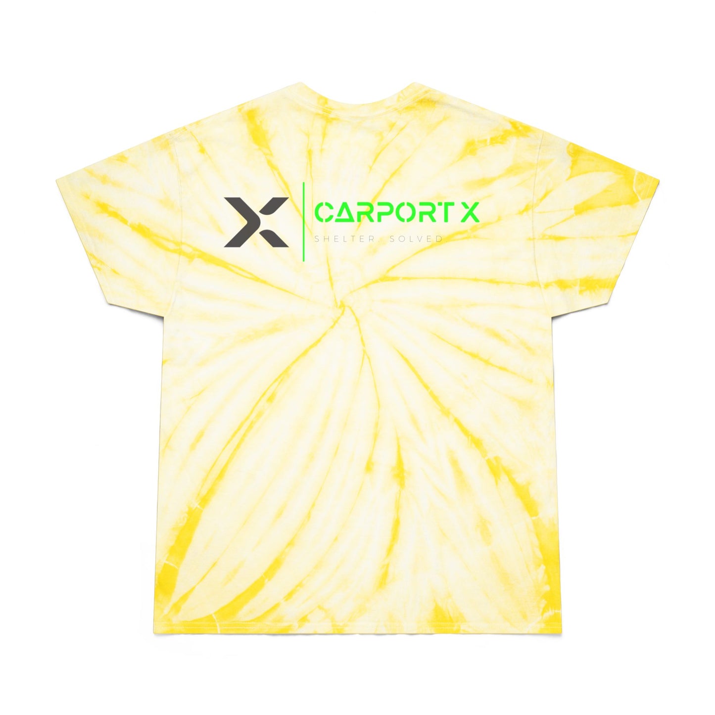 CarportX Vibrant Tie-Dye Tee, Perfect for Summer Festivals, Casual Outings, Unique Gift for Teens, Light Spiral Print