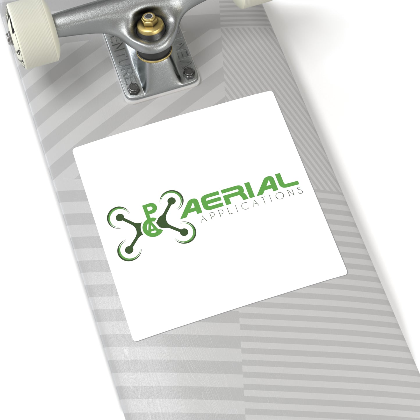 PAC Aerial Elegant Square Stickers, Custom Logo Stickers, Branding Stickers, Home Office Décor