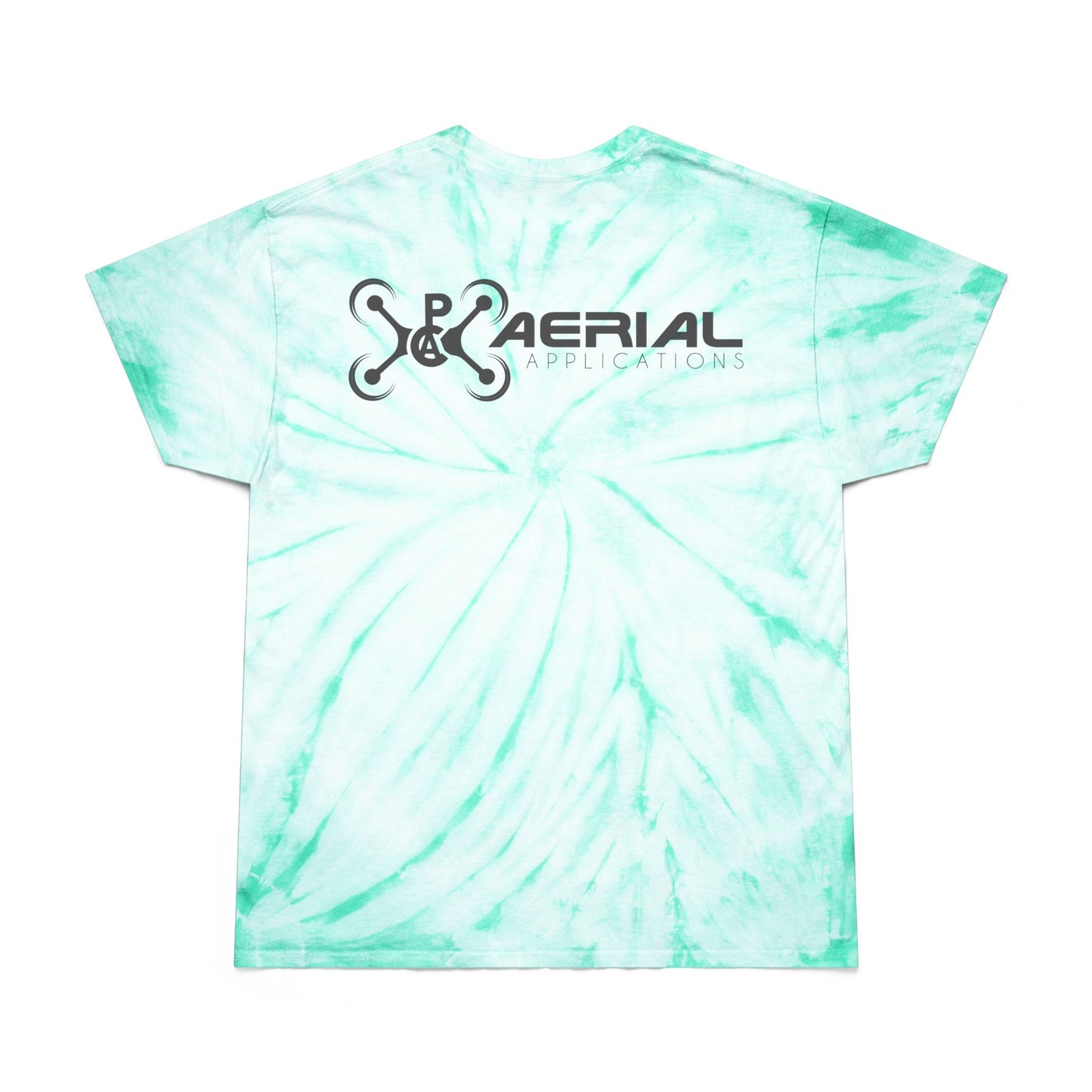 PAC Aerial Vibrant Tie-Dye Tee, Perfect for Summer Festivals, Casual Outings, Unique Gift for Teens, Light Spiral Print