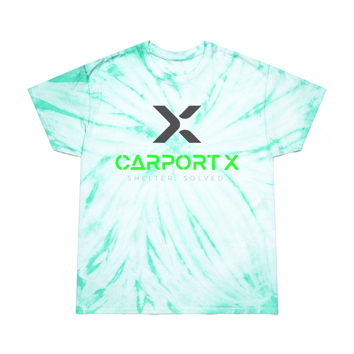 CarportX Vibrant Tie-Dye Tee, Perfect for Summer Festivals, Casual Outings, Unique Gift for Teens, Light Spiral Print