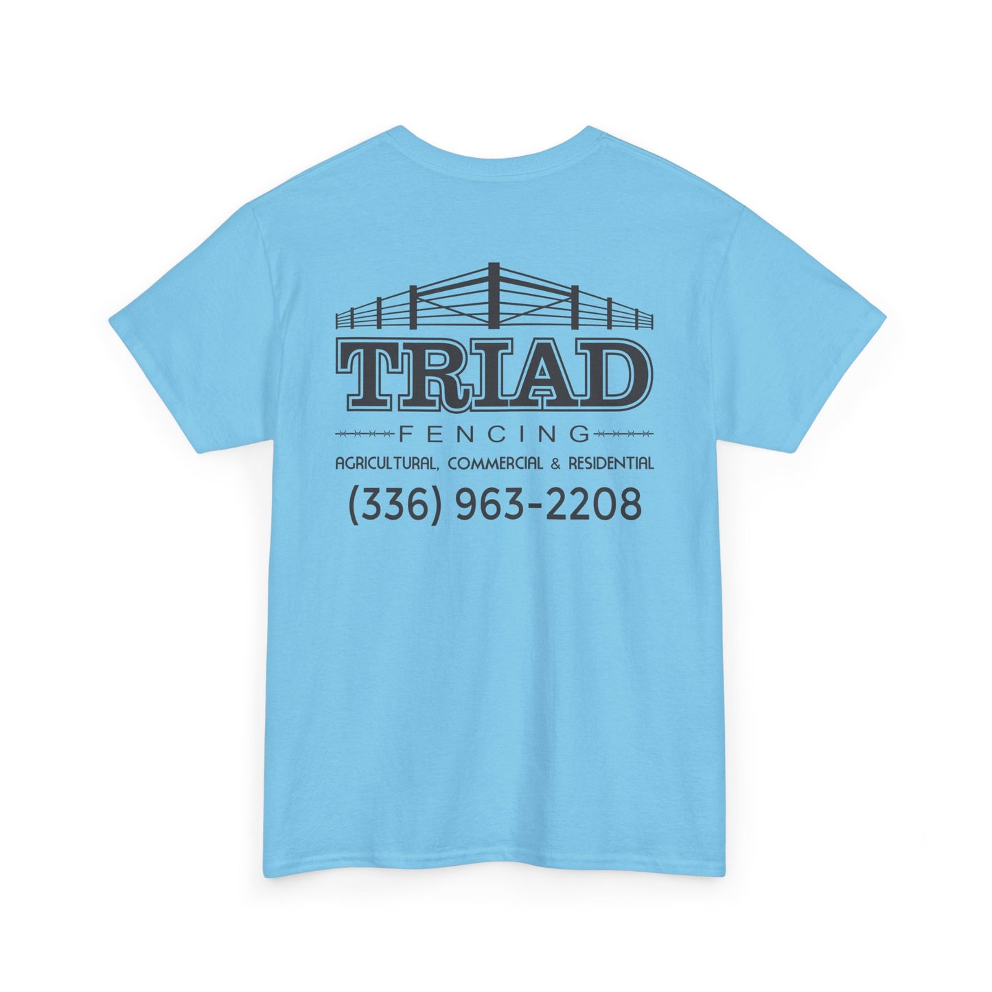 Triad Fencing Black Logo Unisex Heavy Cotton Tee