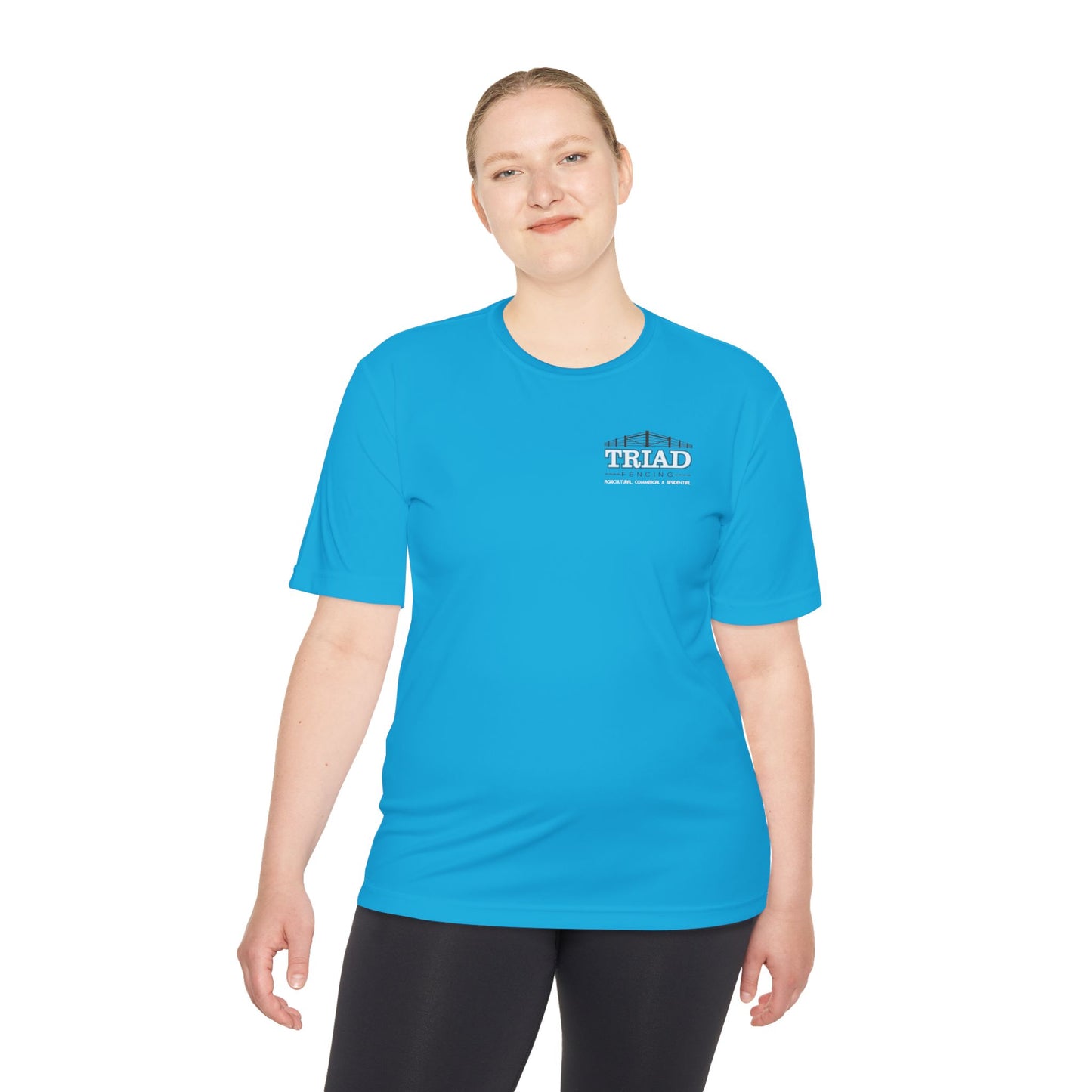 Triad Fencing Unisex Moisture Wicking Tee for Active Lifestyles, Perfect for Gym, Sports, Outdoor Activities, Customizable Design, Gift for Athletes