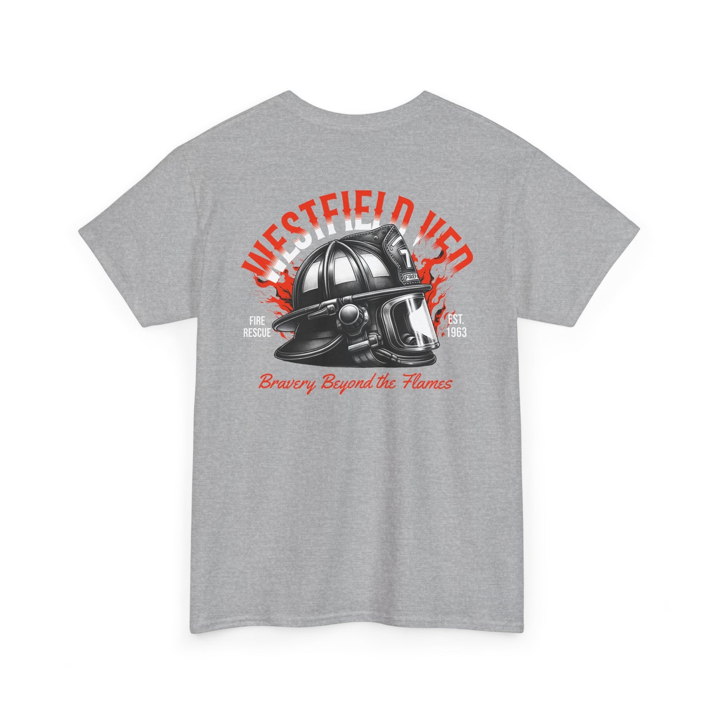 WVFD Fire Rescue Tee – Unisex Heavy Cotton Shirt with Brave Design