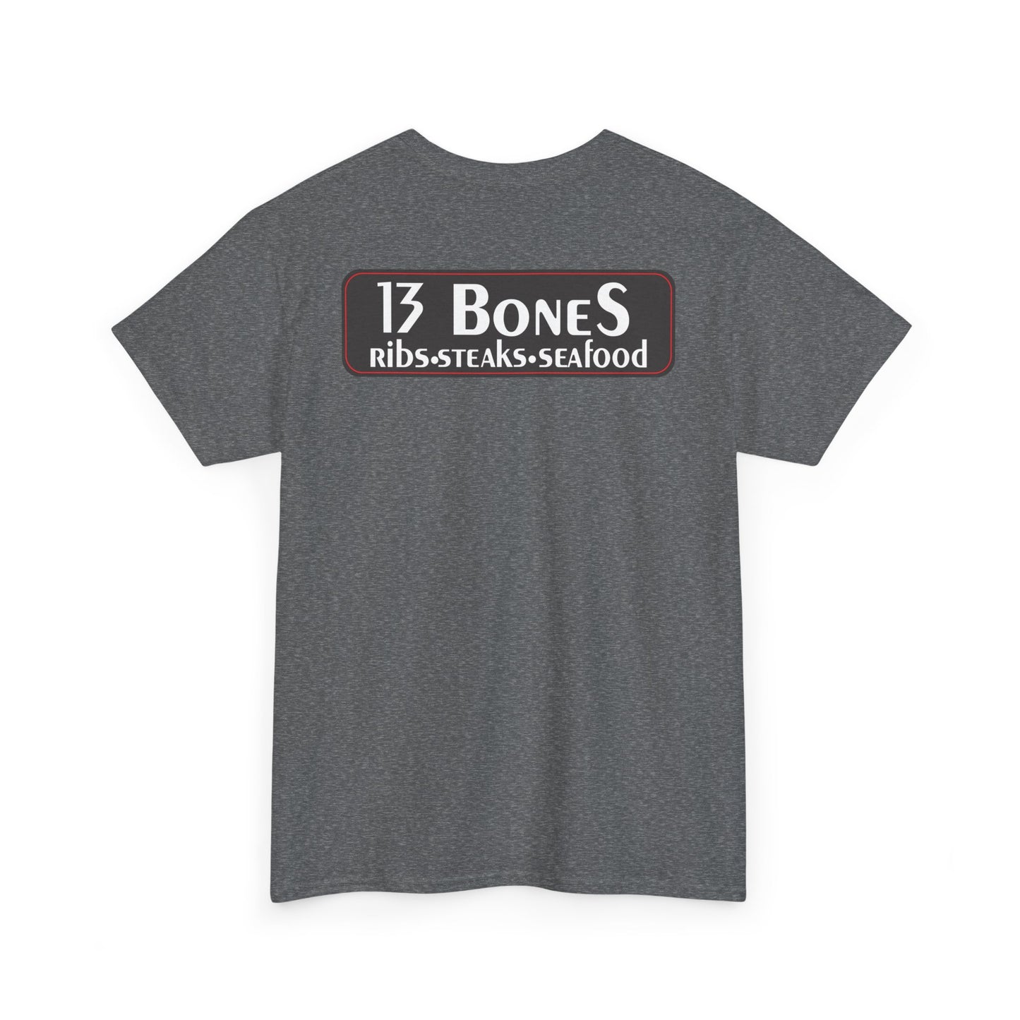 13 Bones Retro Unisex Heavy Cotton Tee - Steaks & Seafood Shirt