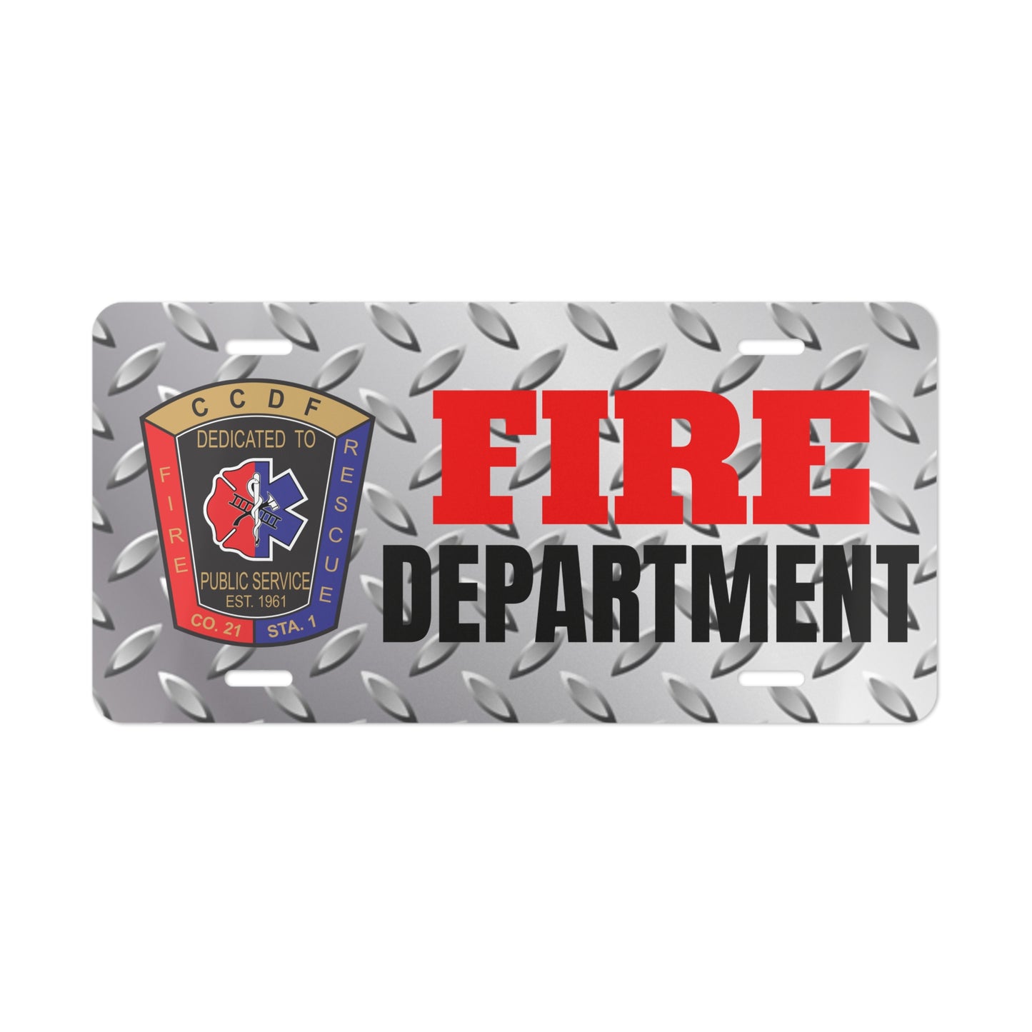 CCDF FD Tread Vanity Plate