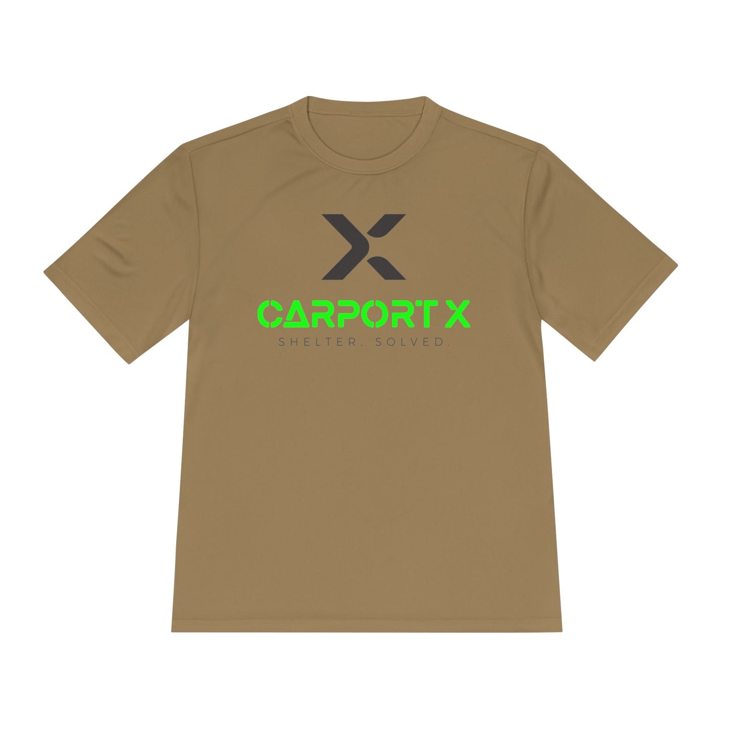 CarportX Unisex Moisture Wicking Tee for Active Lifestyles, Perfect for Gym, Sports, Outdoor Activities, Customizable Design, Gift for Athletes