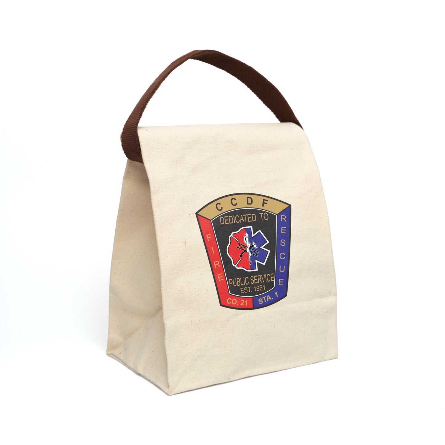 CCDF Canvas Lunch Bag with Strap | Durable & Stylish