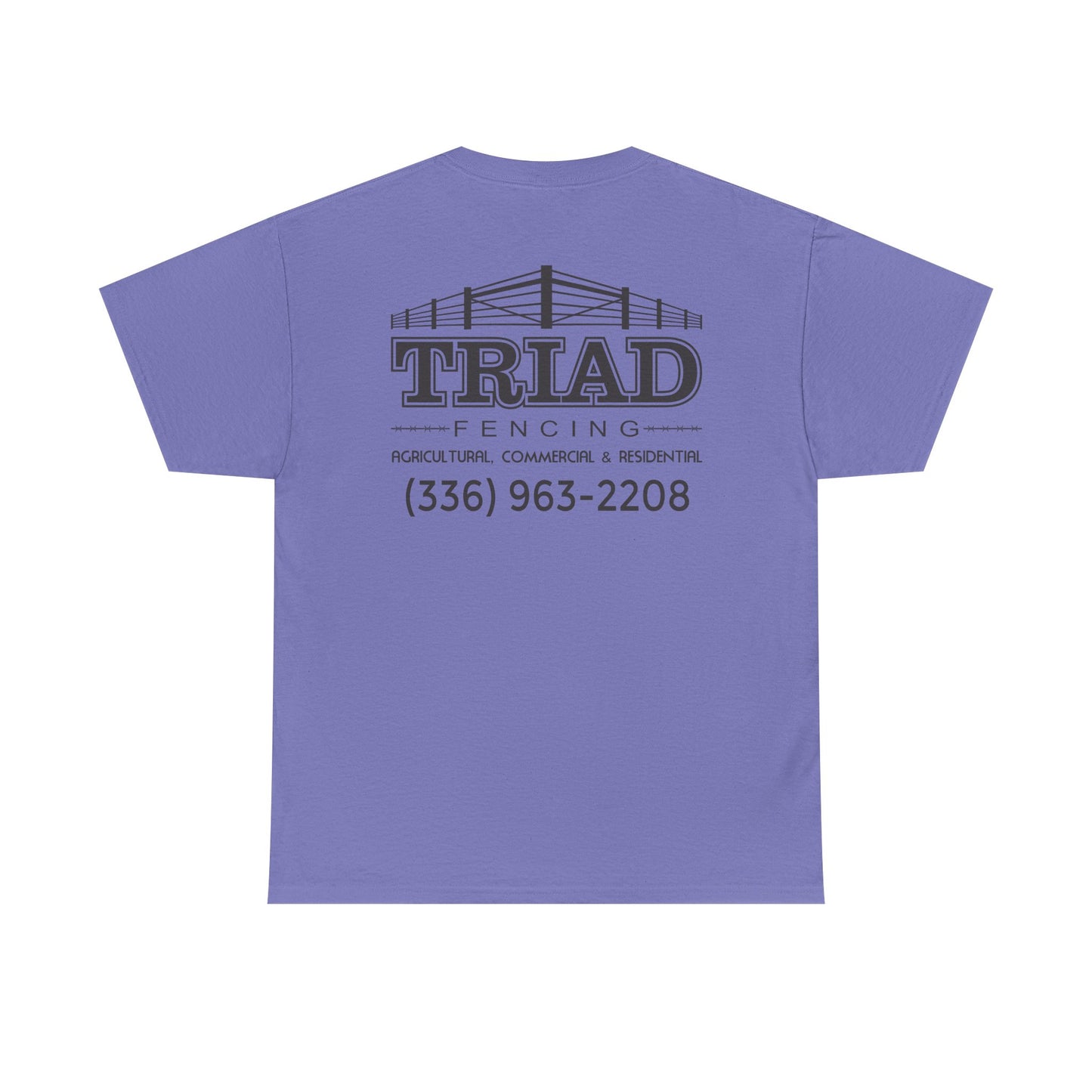 Triad Fencing Black Logo Unisex Heavy Cotton Tee