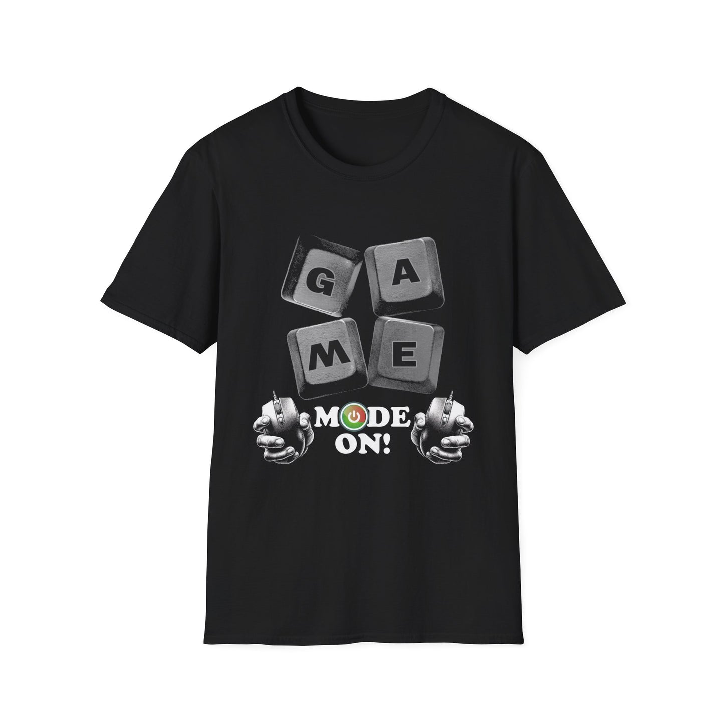Gamer Mode Unisex Softstyle T-Shirt - Ideal for Game Nights, Birthday Gifts, Holiday Celebrations, Casual Wear, Fun Events