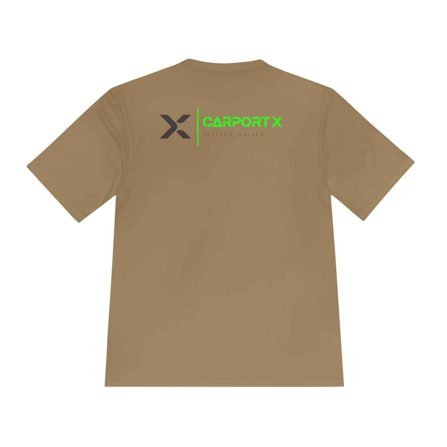 CarportX Unisex Moisture Wicking Tee for Active Lifestyles, Perfect for Gym, Sports, Outdoor Activities, Customizable Design, Gift for Athletes