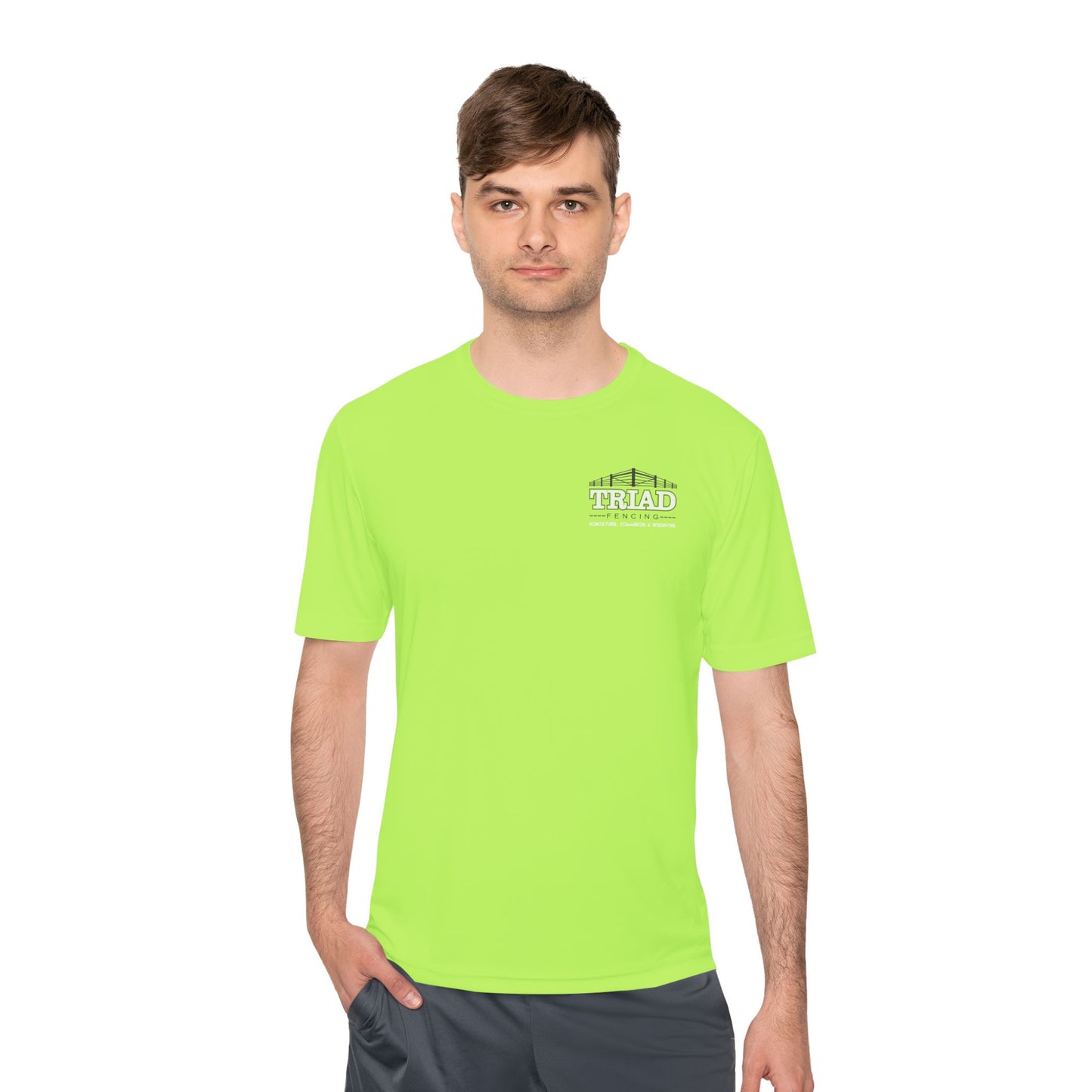 Triad Fencing Unisex Moisture Wicking Tee for Active Lifestyles, Perfect for Gym, Sports, Outdoor Activities, Customizable Design, Gift for Athletes