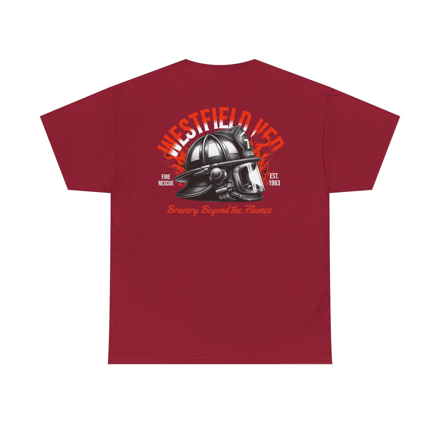 WVFD Fire Rescue Tee – Unisex Heavy Cotton Shirt with Brave Design