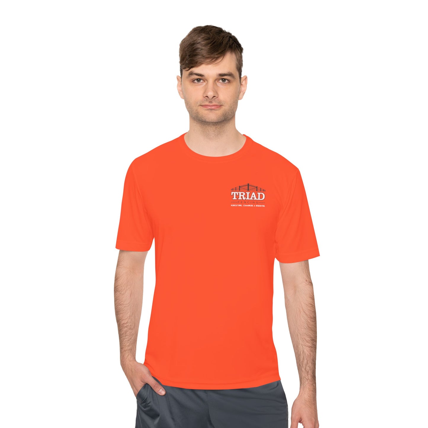 Triad Fencing Unisex Moisture Wicking Tee for Active Lifestyles, Perfect for Gym, Sports, Outdoor Activities, Customizable Design, Gift for Athletes