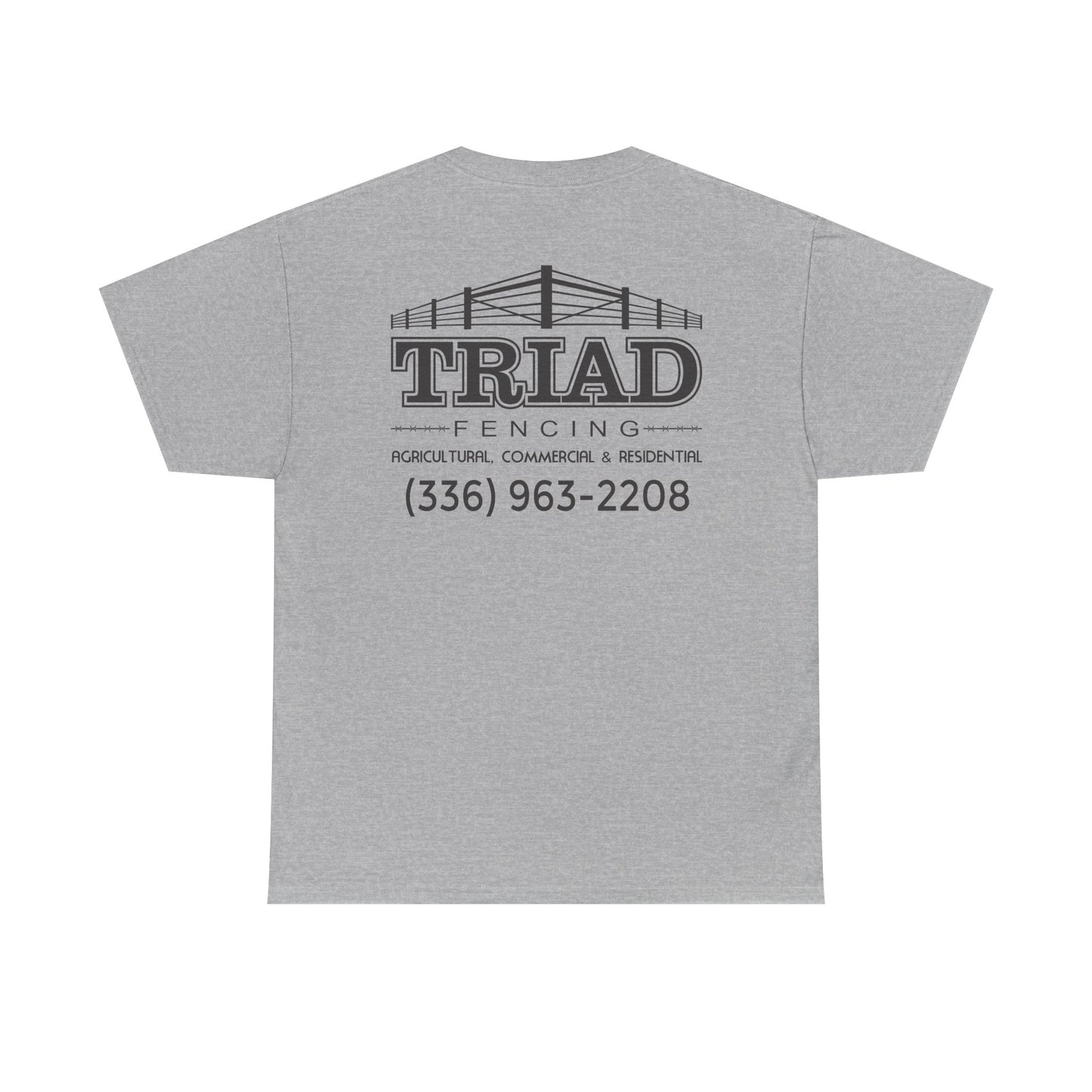 Triad Fencing Black Logo Unisex Heavy Cotton Tee