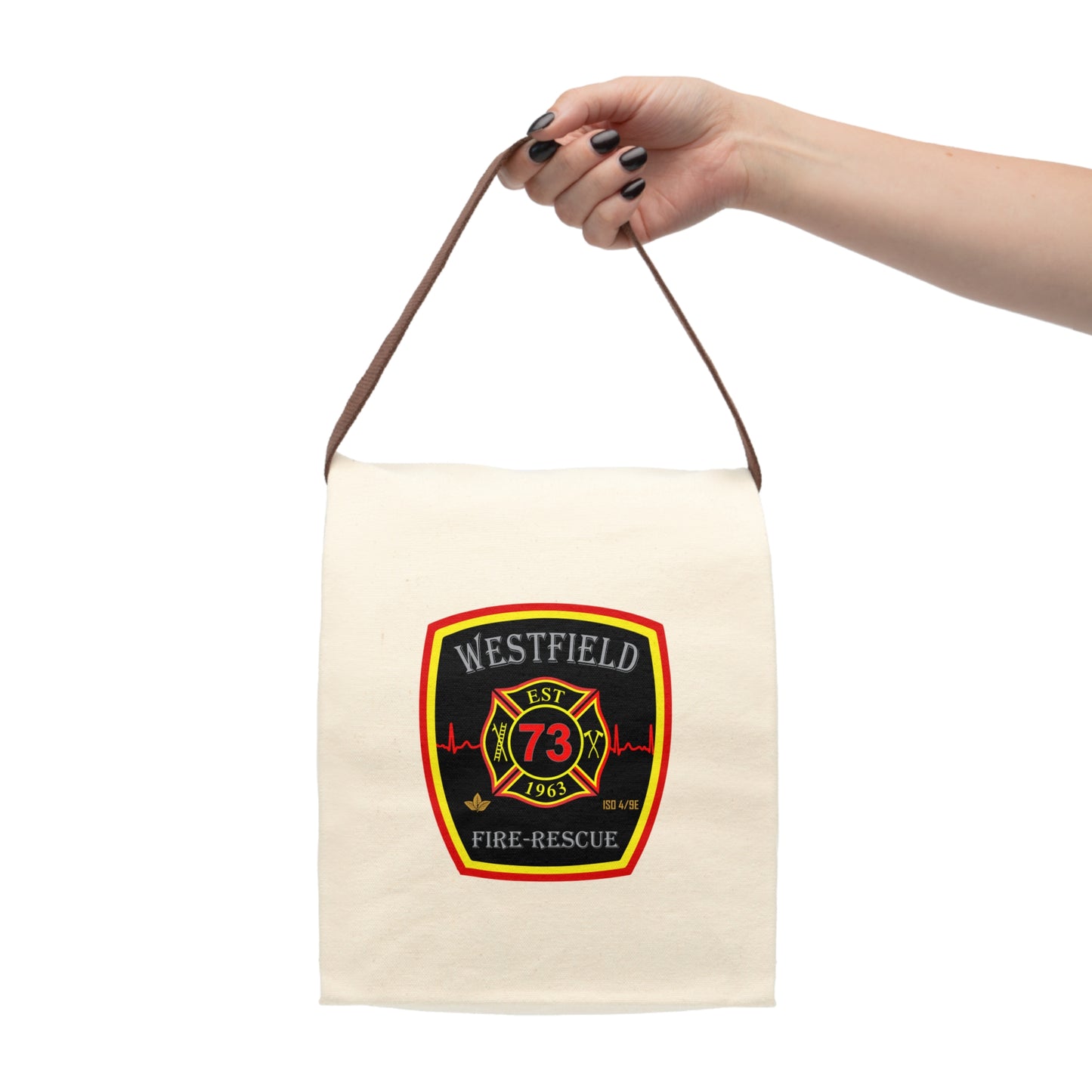 WVFD Canvas Lunch Bag with Strap | Durable & Stylish