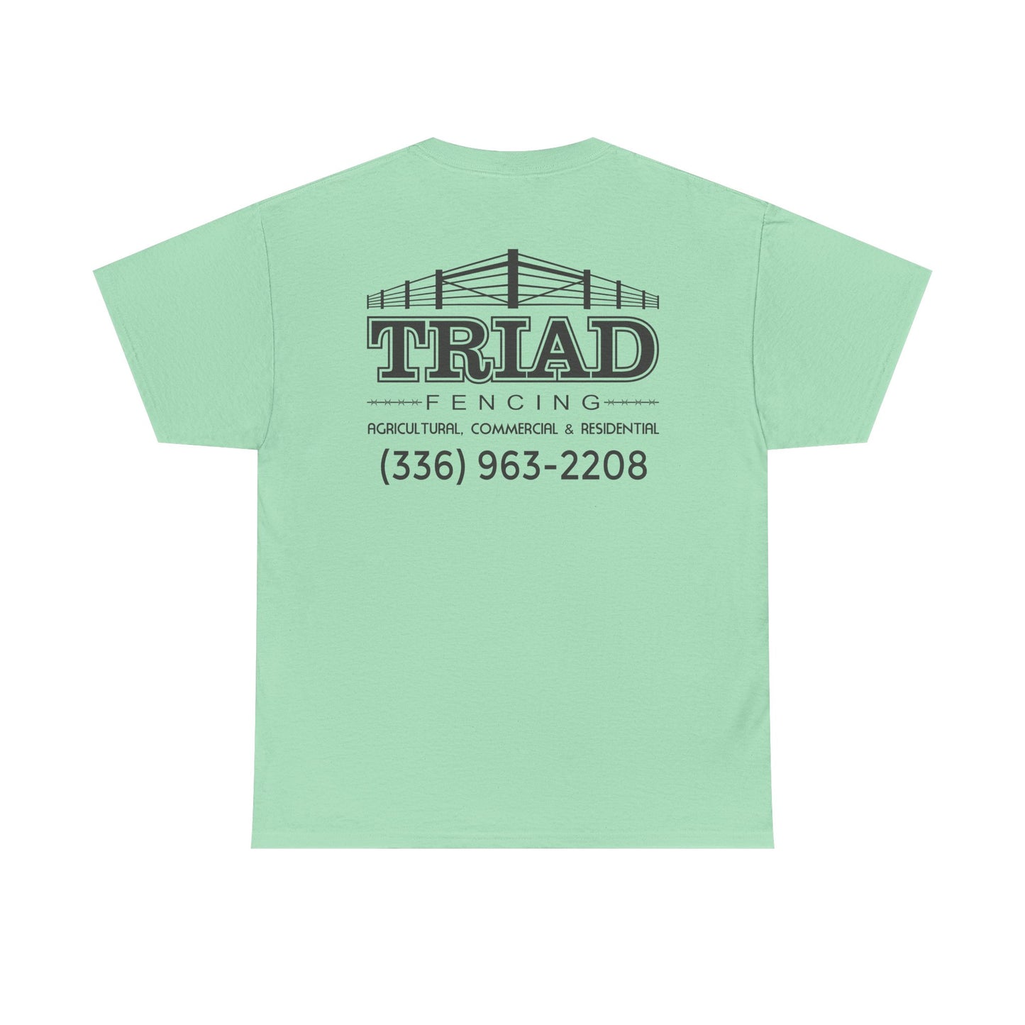 Triad Fencing Black Logo Unisex Heavy Cotton Tee