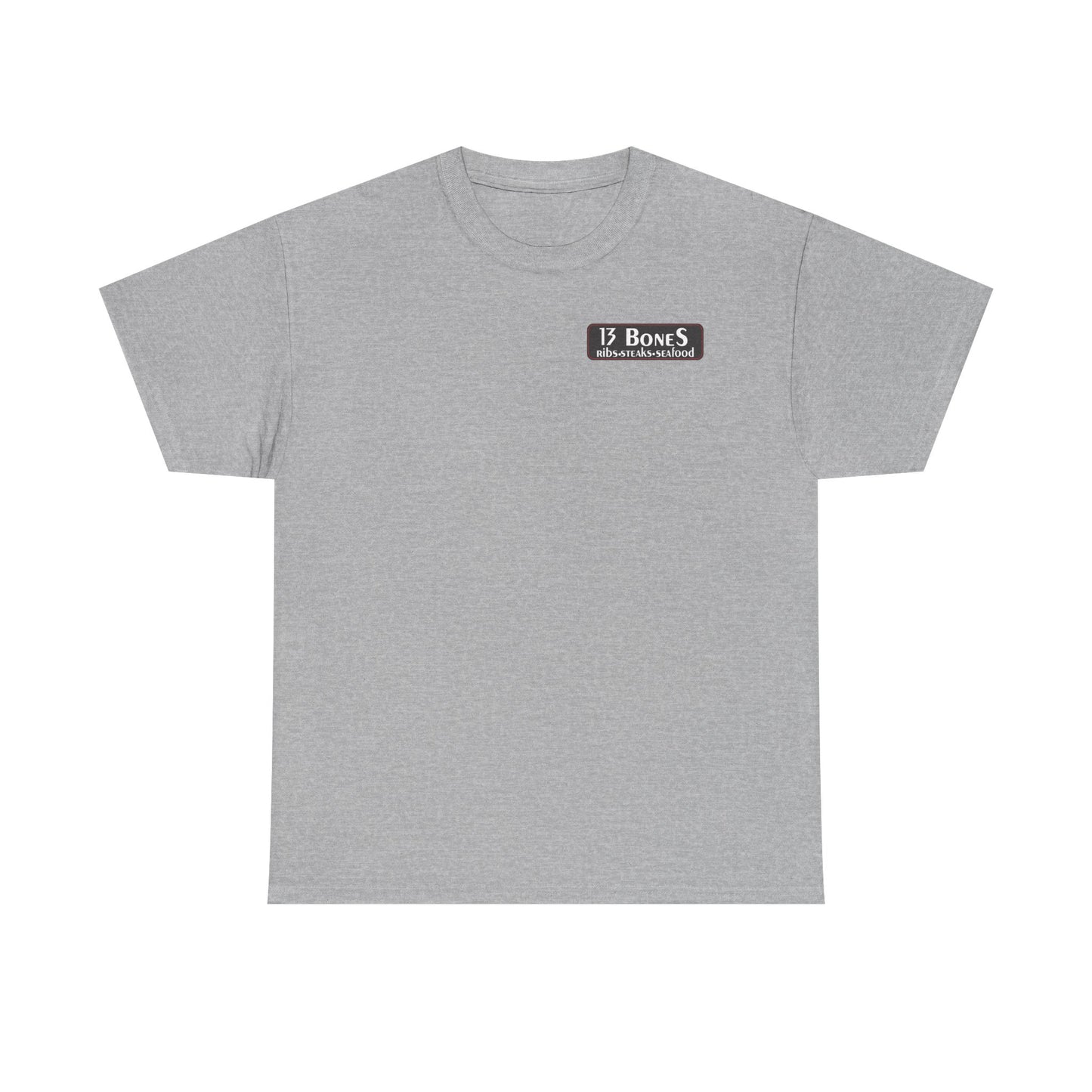 13 Bones Retro Unisex Heavy Cotton Tee - Steaks & Seafood Shirt