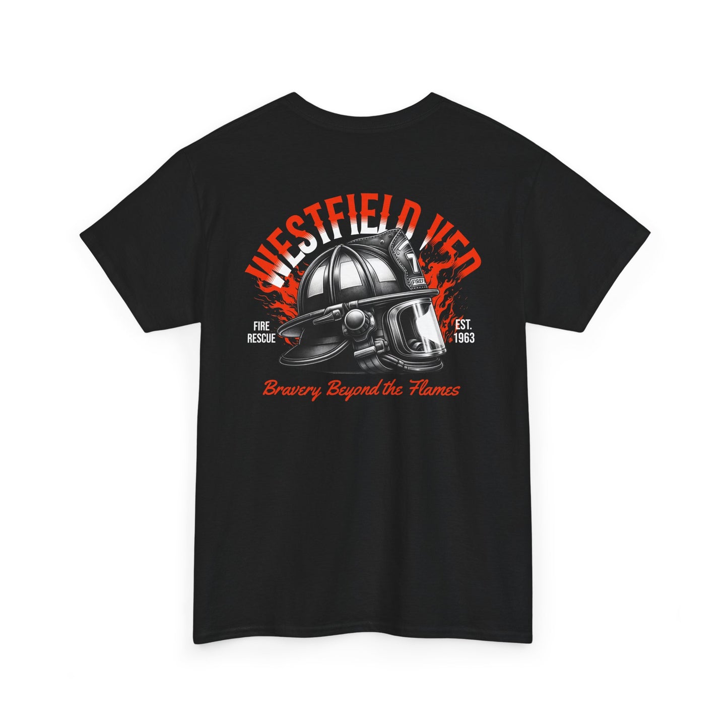 WVFD Fire Rescue Tee – Unisex Heavy Cotton Shirt with Brave Design