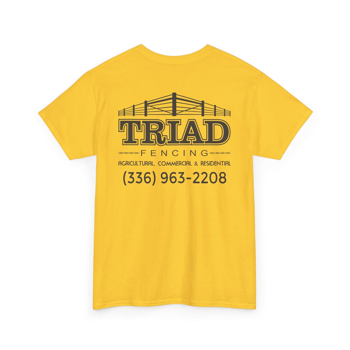 Triad Fencing Black Logo Unisex Heavy Cotton Tee
