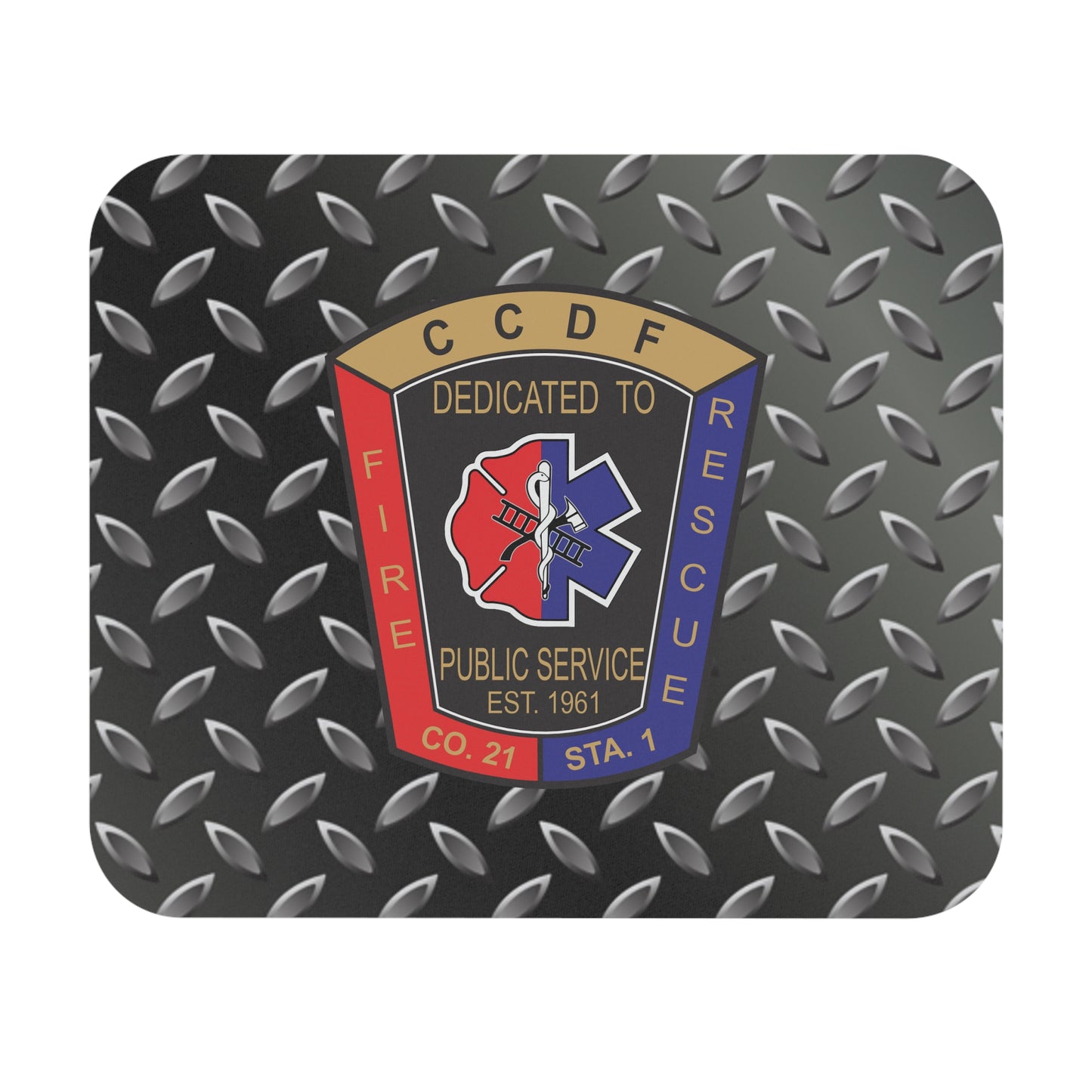 CCDF Logo Themed Mouse Pad - Durable Rectangle Desk Mat