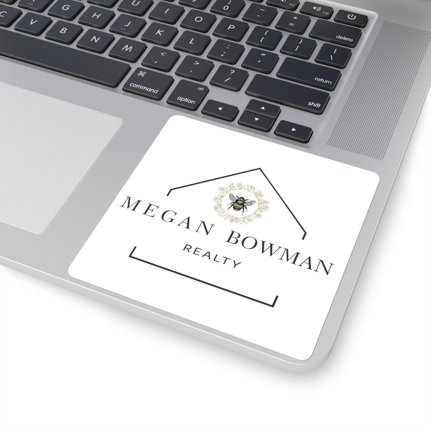 MBR Elegant Square Stickers, Custom Logo Stickers, Branding Stickers, Home Office Décor