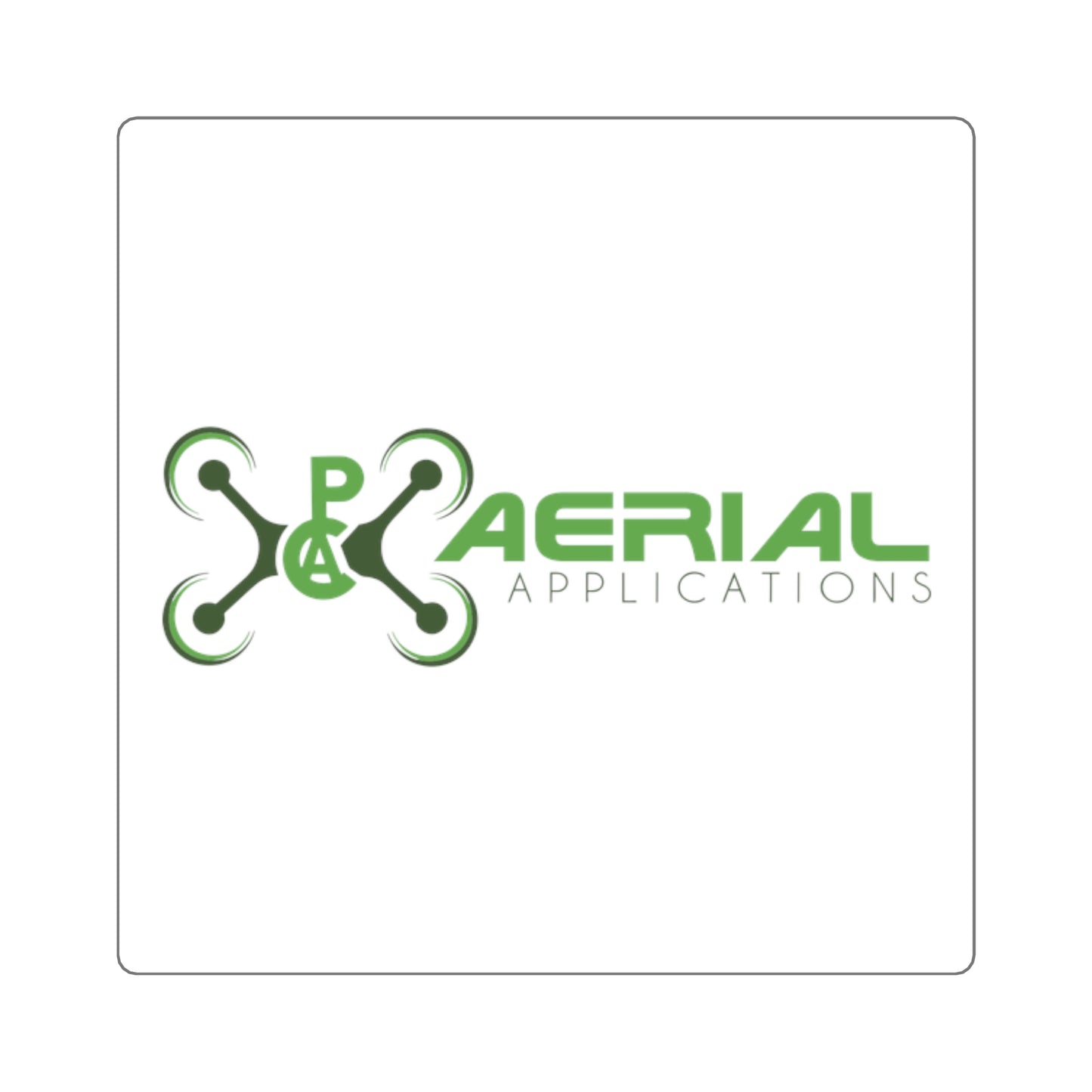 PAC Aerial Elegant Square Stickers, Custom Logo Stickers, Branding Stickers, Home Office Décor